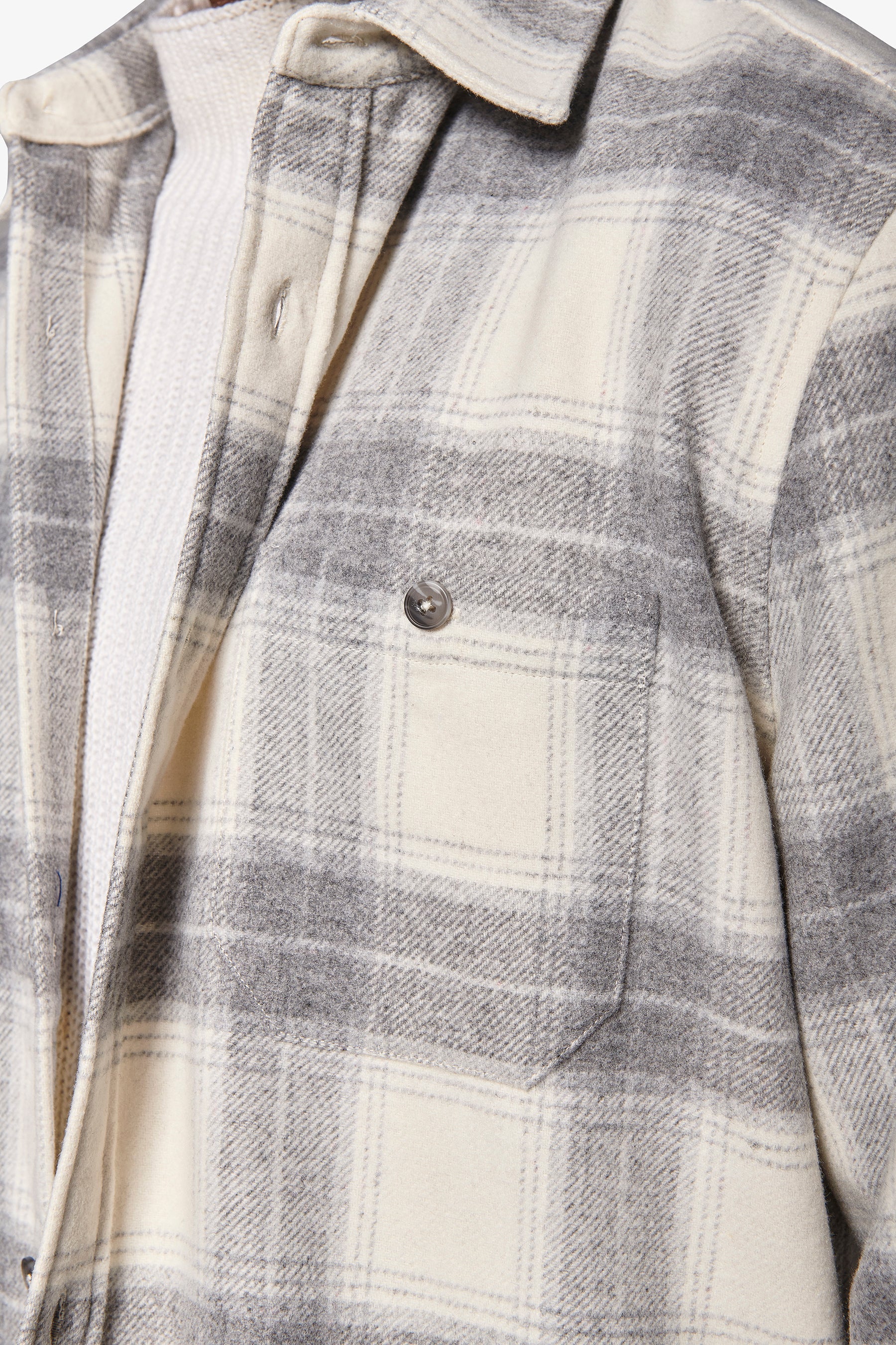 Overshirt overcheck panna-Dan John