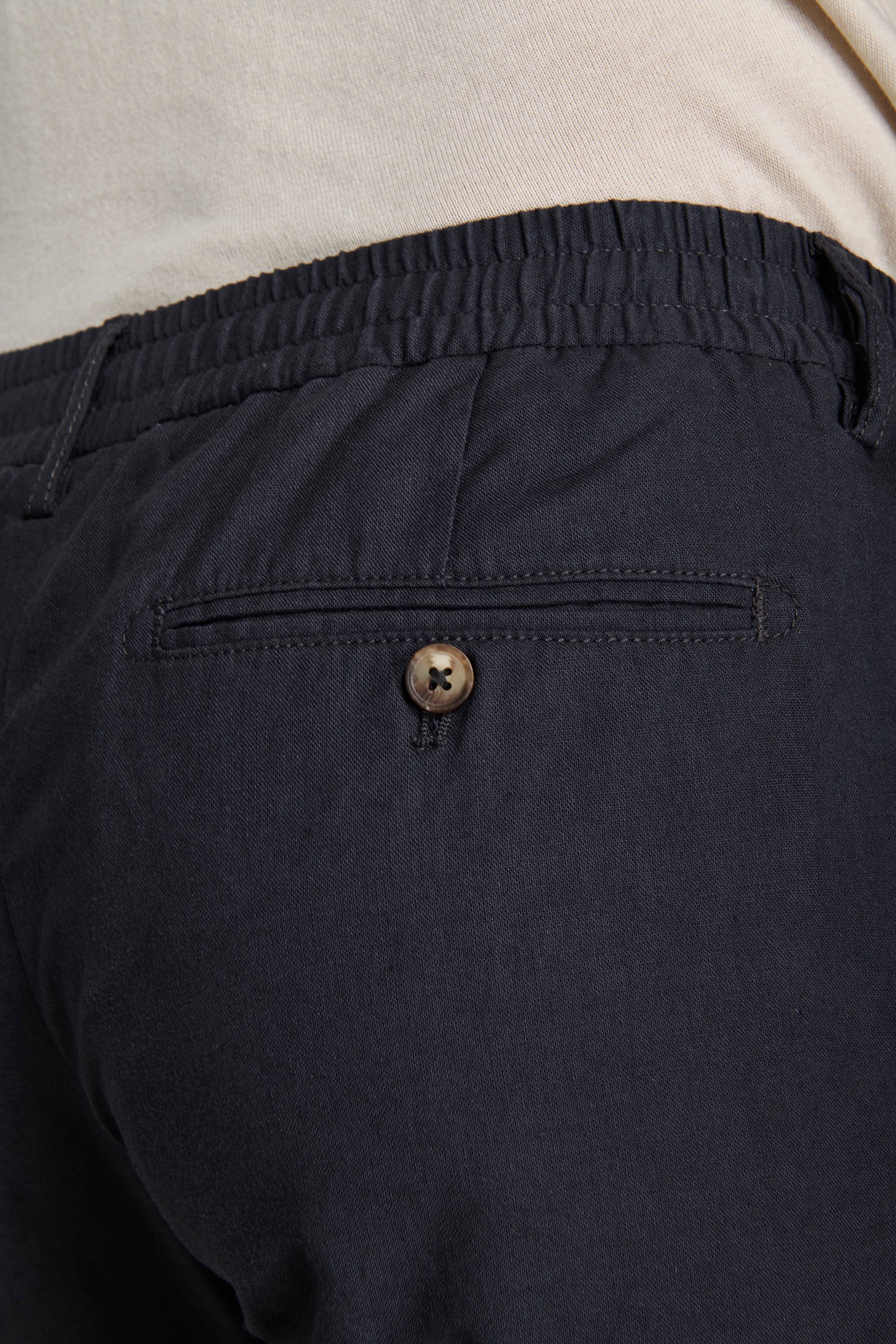 Pantalaccio misto lino navy-Dan John
