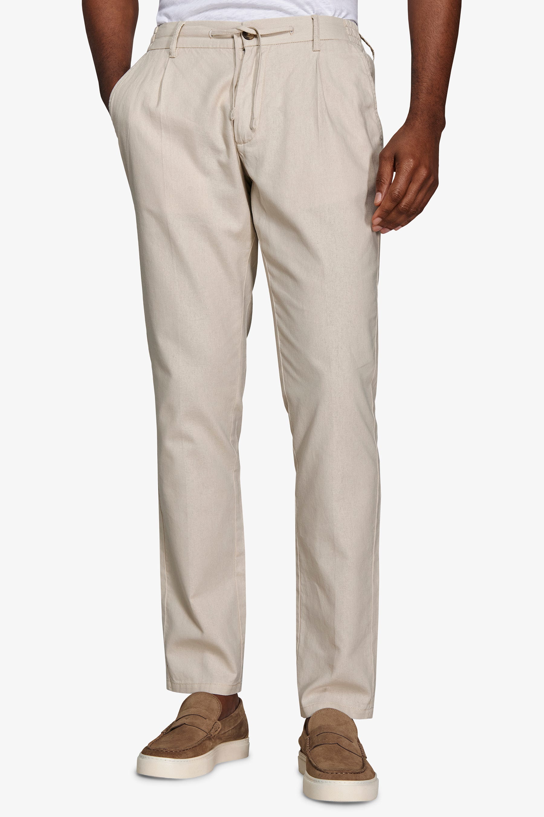 Pantalaccio misto lino sabbia-Dan John