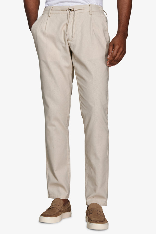Pantalaccio misto lino sabbia-Dan John