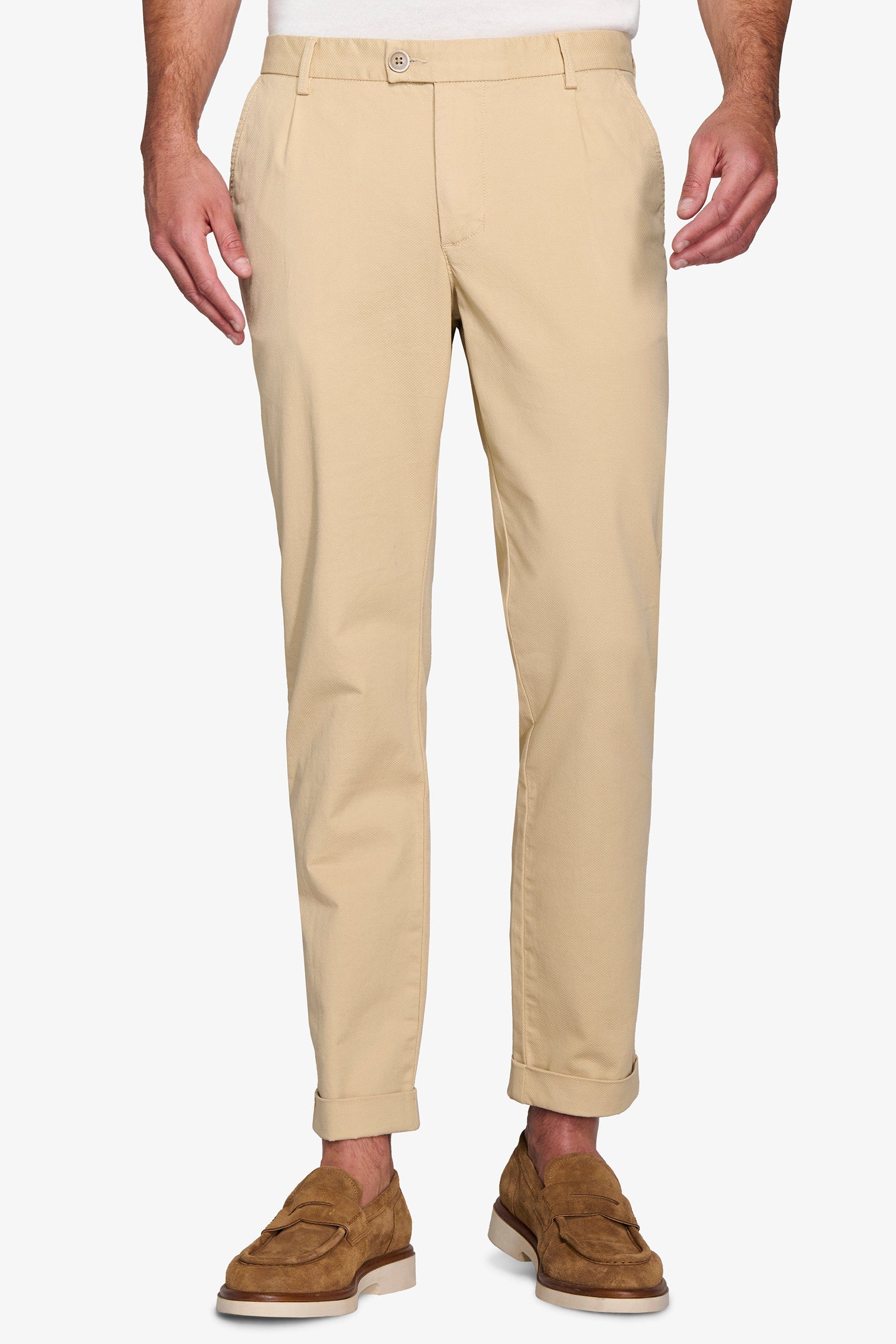 Pantalone armaturato ecru-Dan John