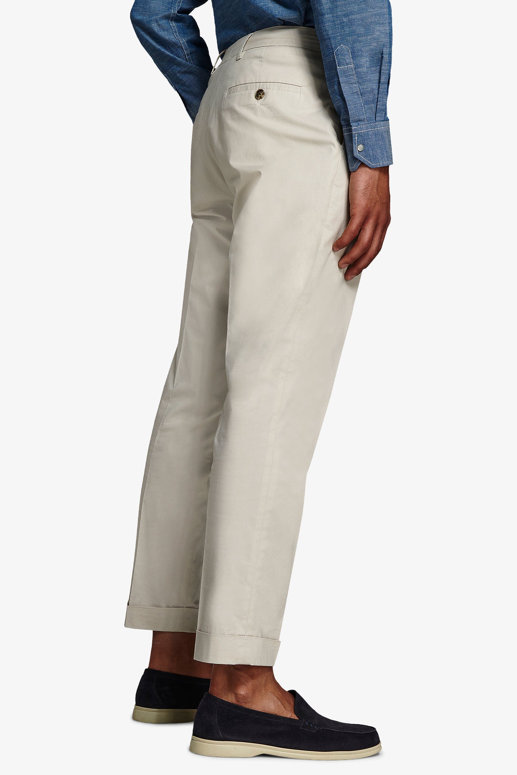 Pantalone da abito tela paracadute pomice slim-Dan John