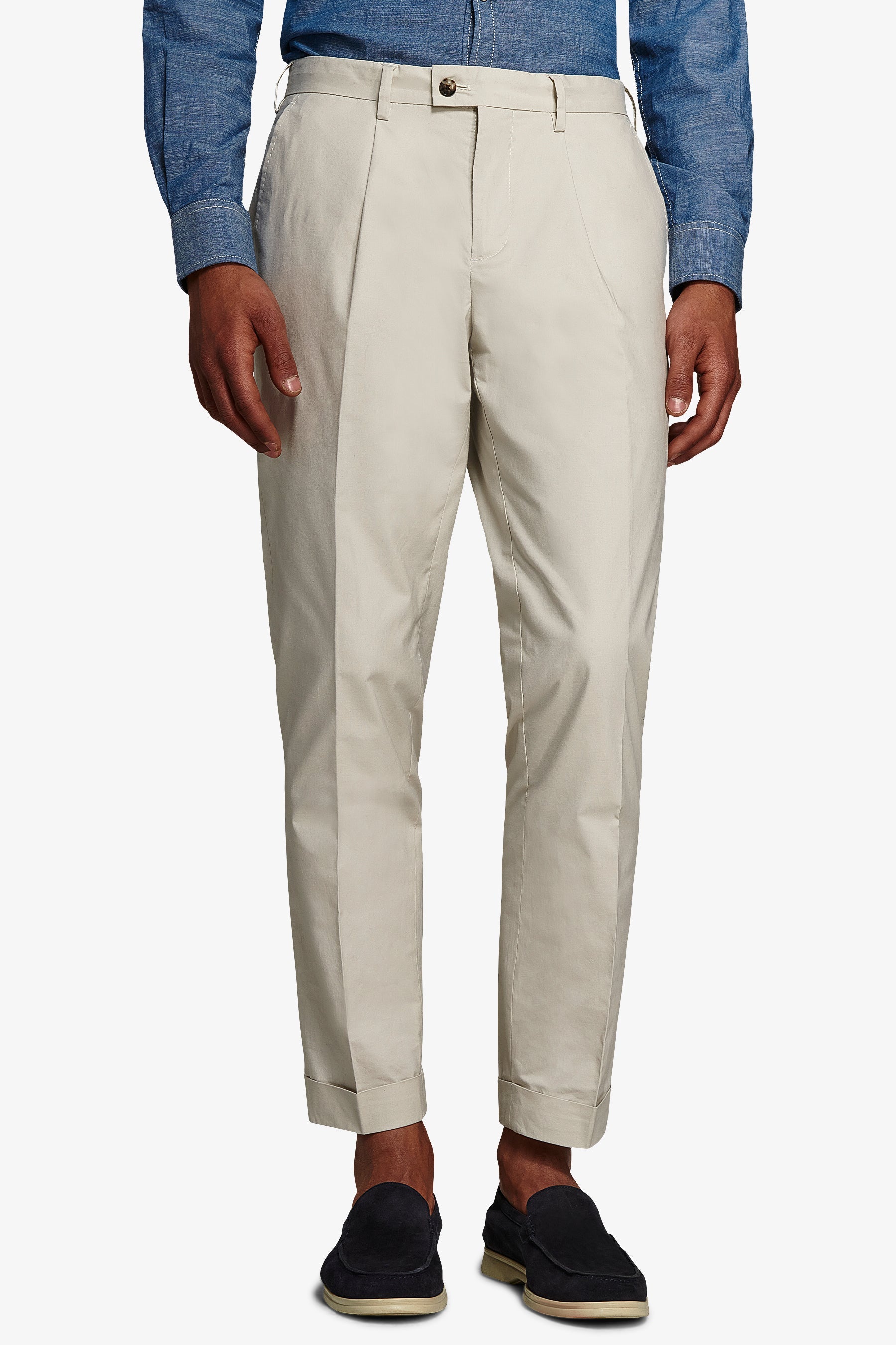 Pantalone da abito tela paracadute pomice slim-Dan John