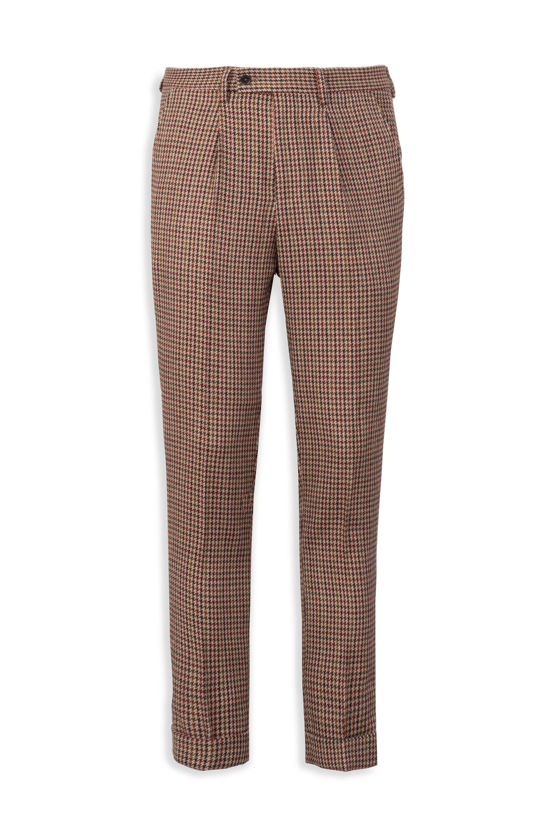 Pantalone pied de poule marrone-Dan John