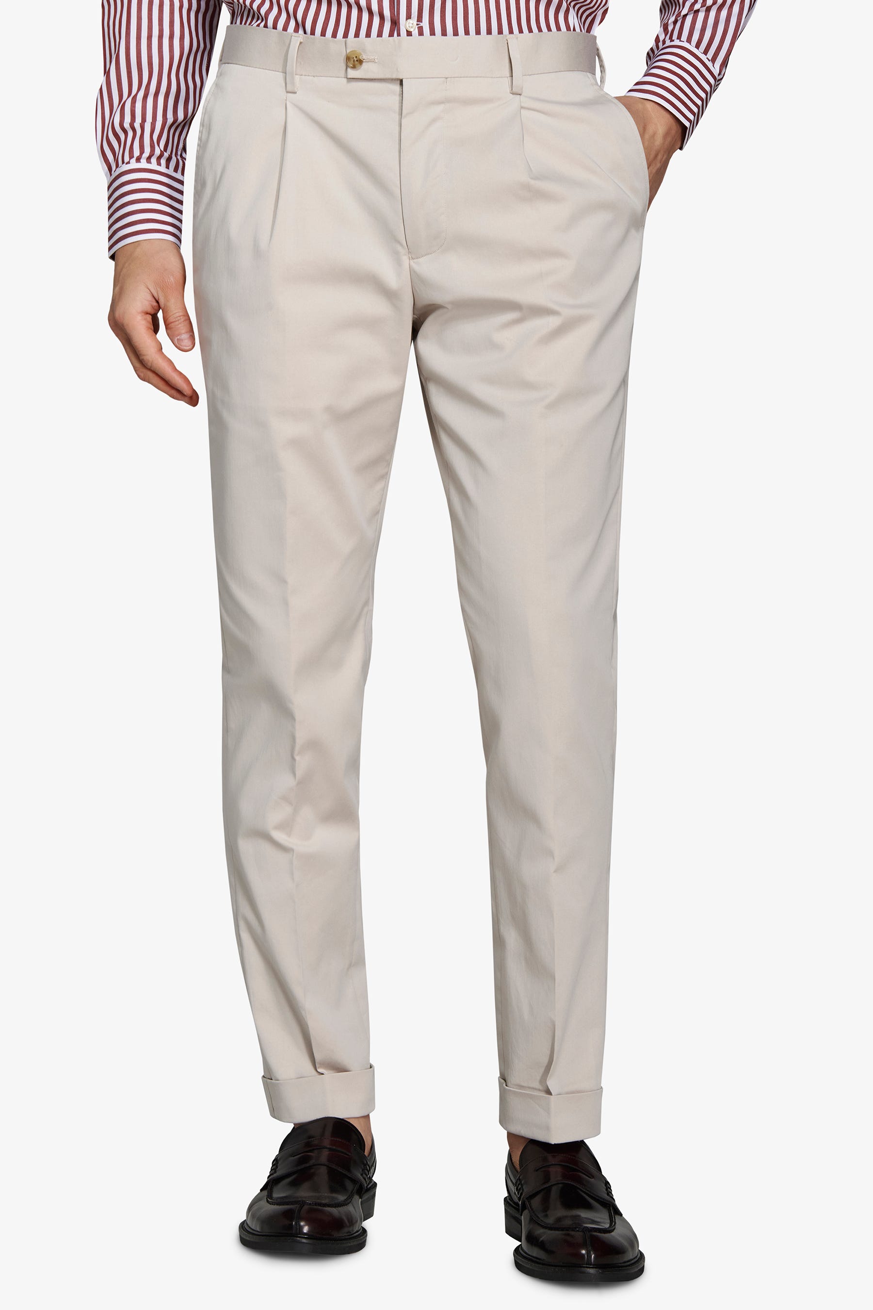Pantaloni da abito in jersey stretch ghiaccio-Dan John
