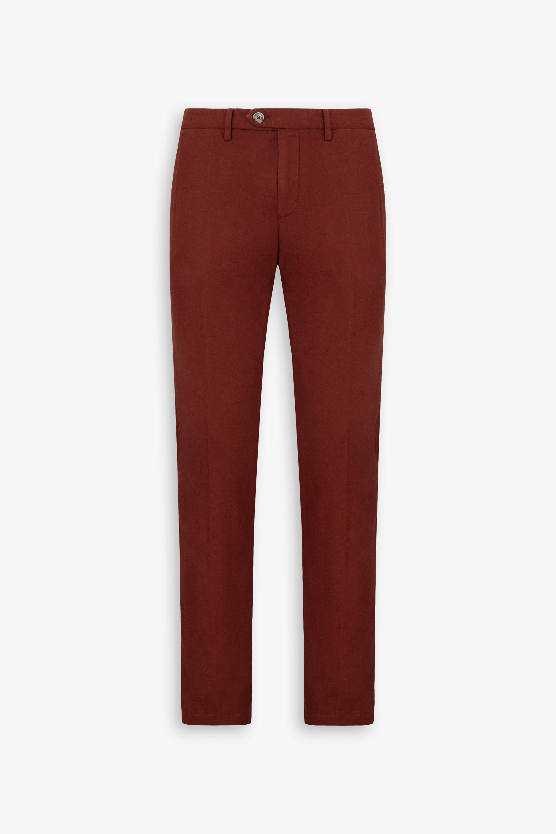 Pantaloni misto lino fiammato mattone-Dan John