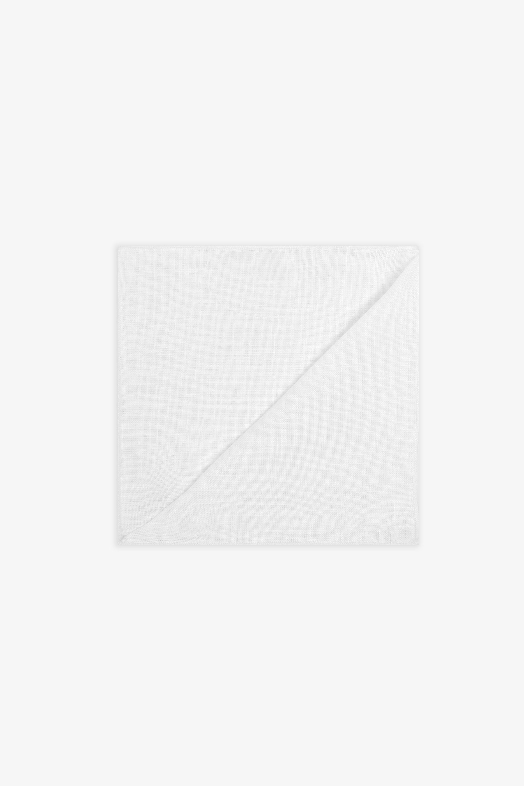 Pochette bianca con bordino tono su tono-Dan John