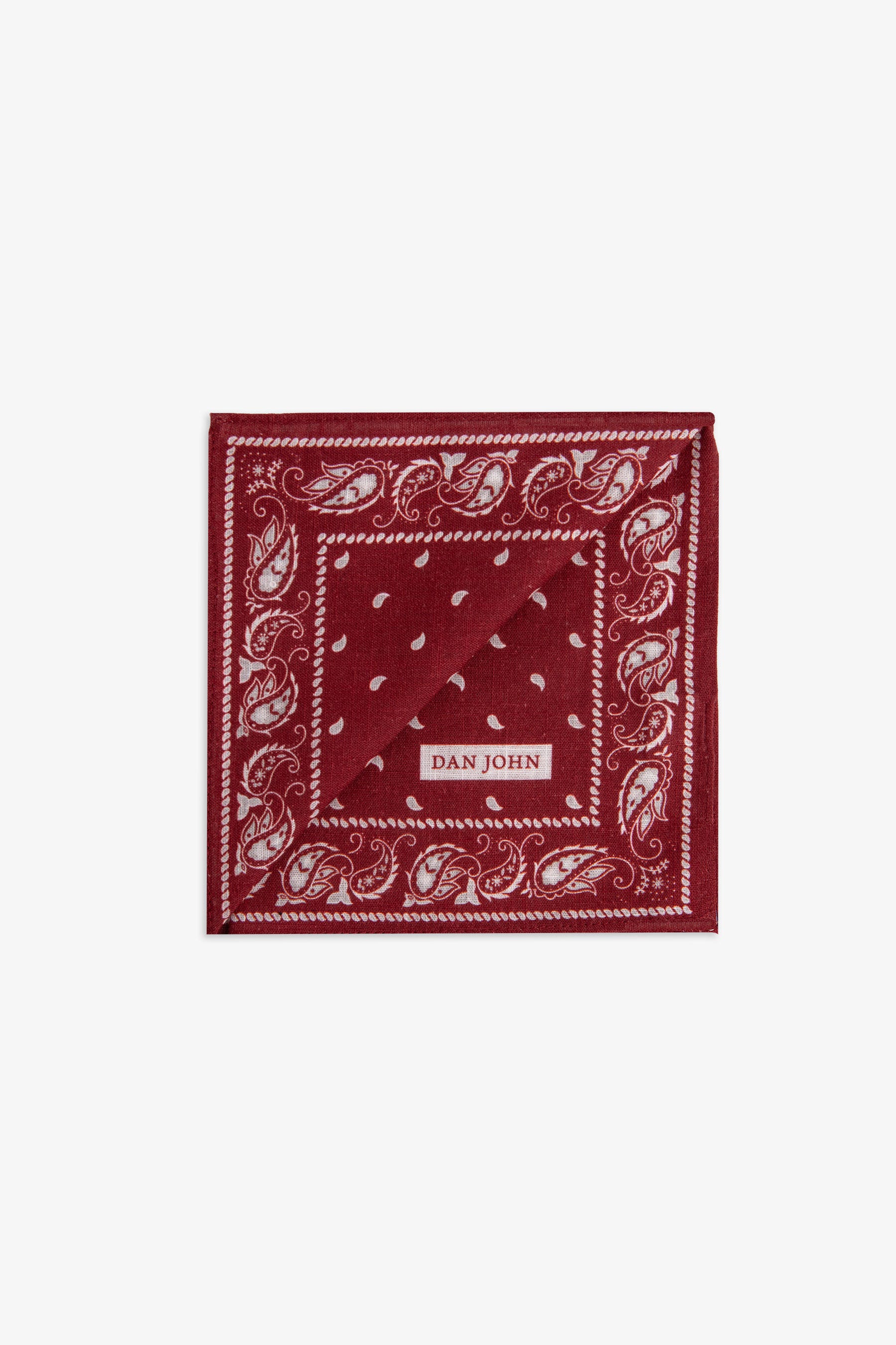 Pochette disegno cashmere mattone-Dan John