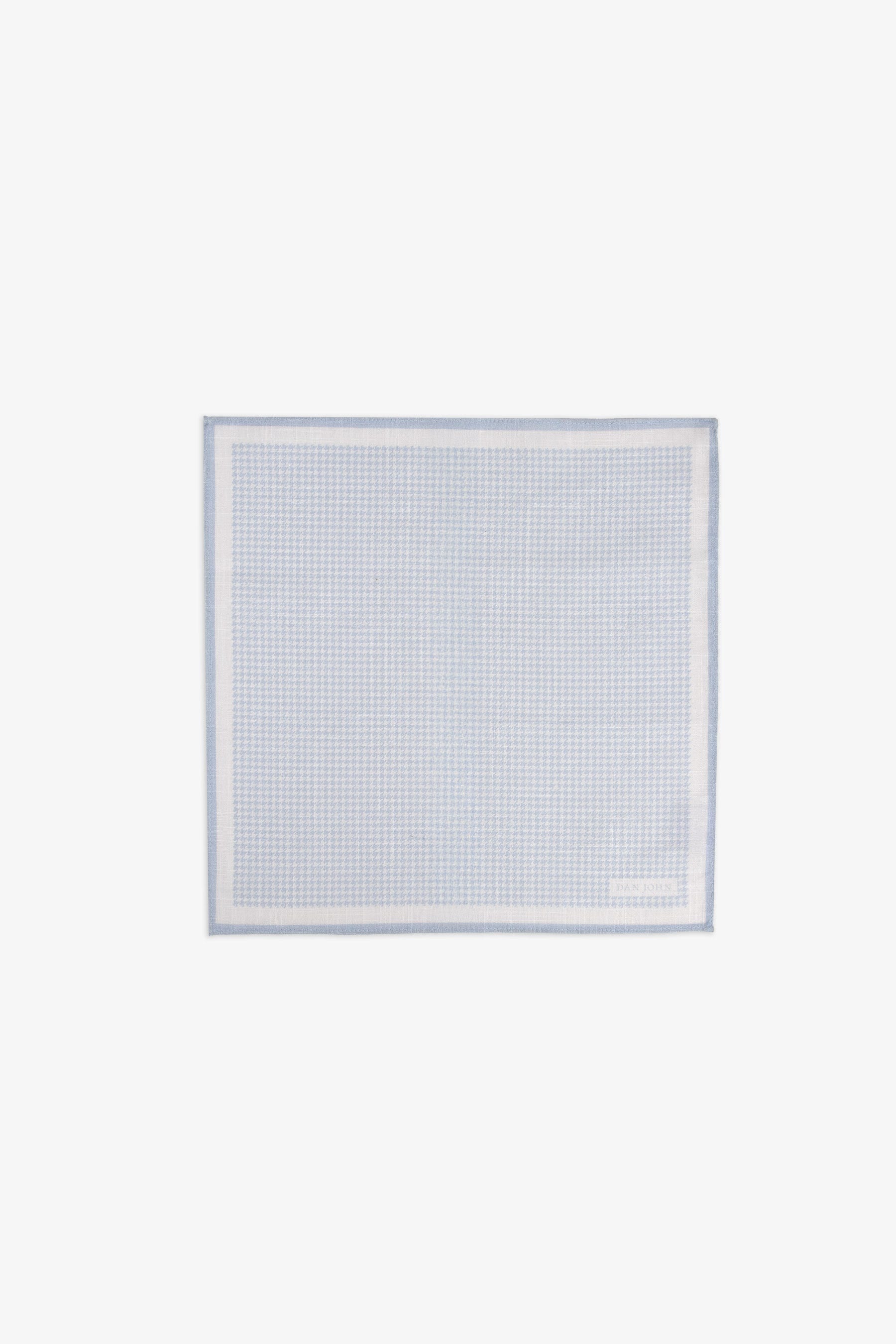 Pochette micro check celeste-Dan John