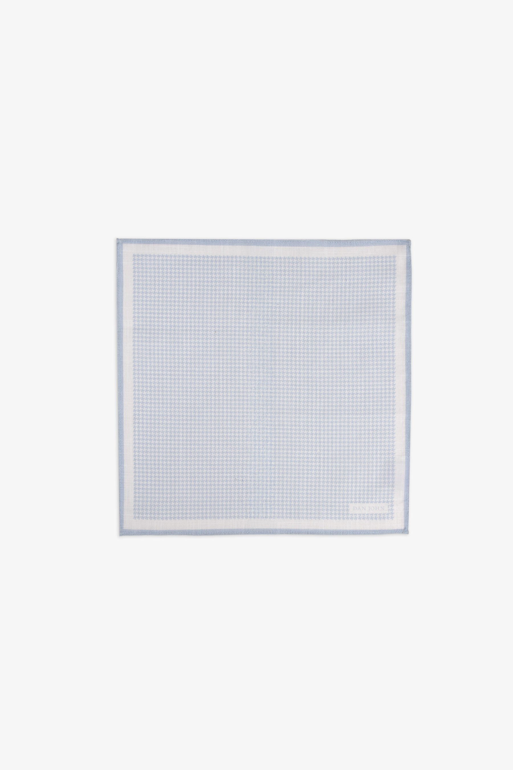 Pochette micro check celeste-Dan John