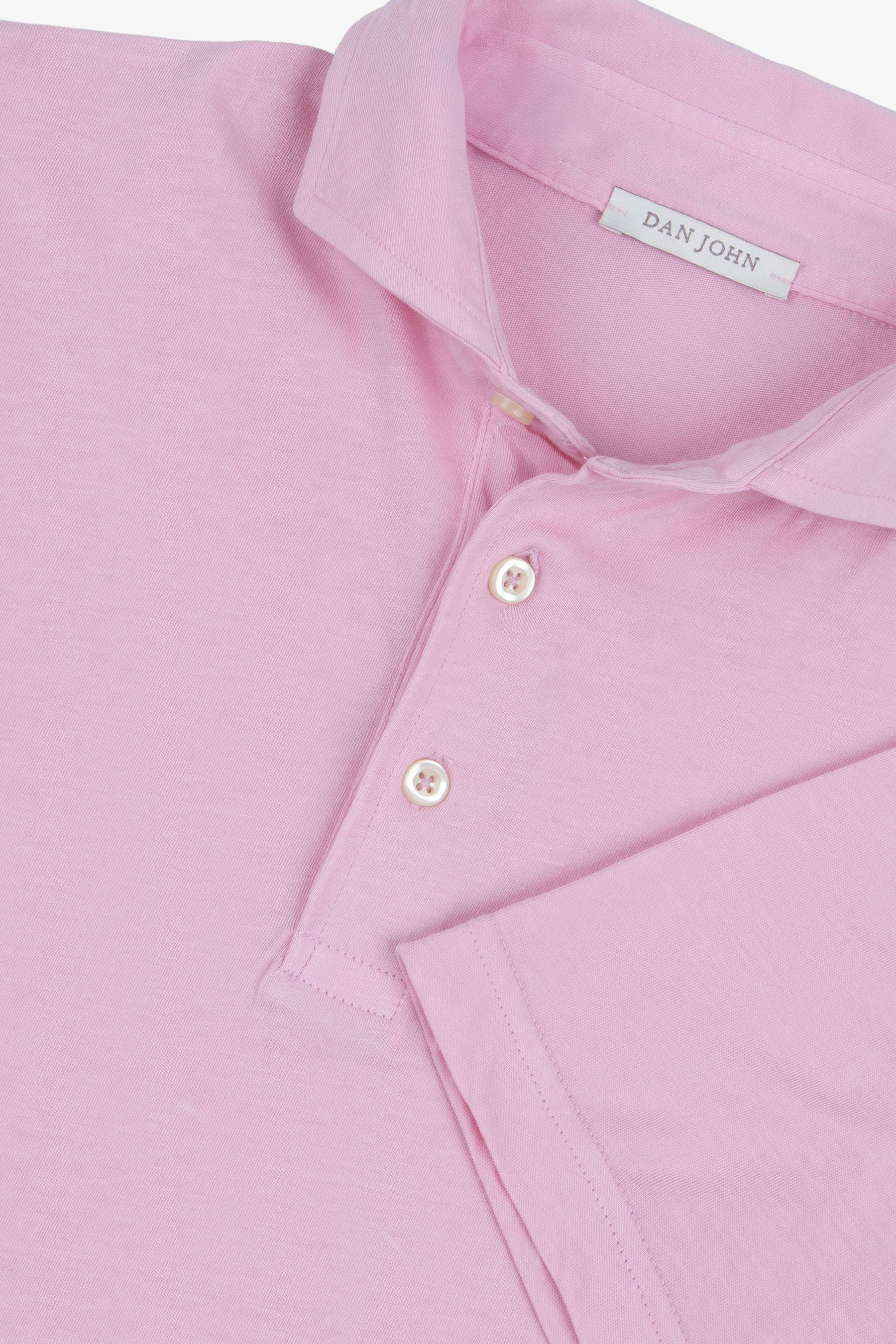 Polo in jersey rosa-Dan John