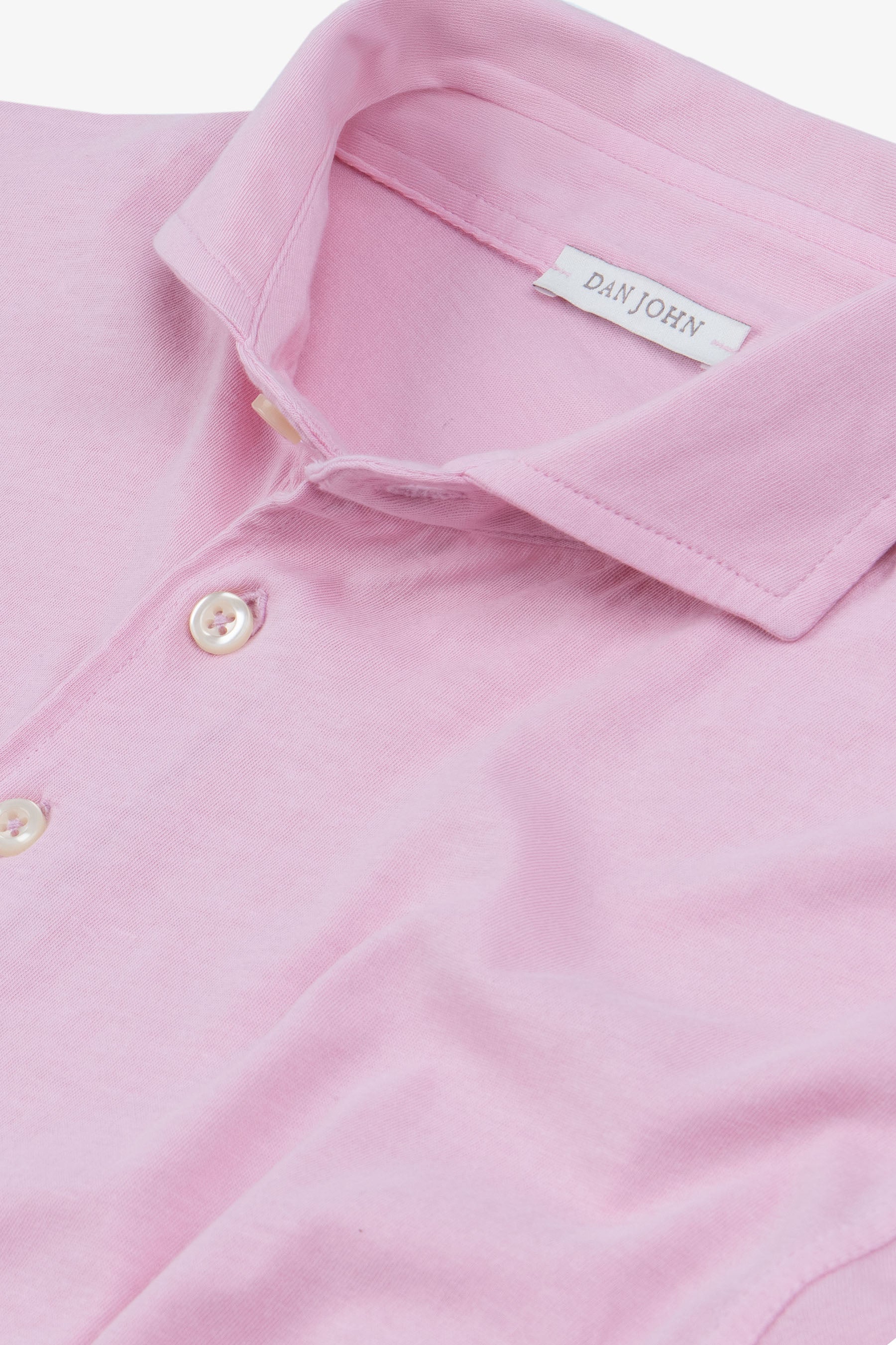 Polo in jersey rosa-Dan John