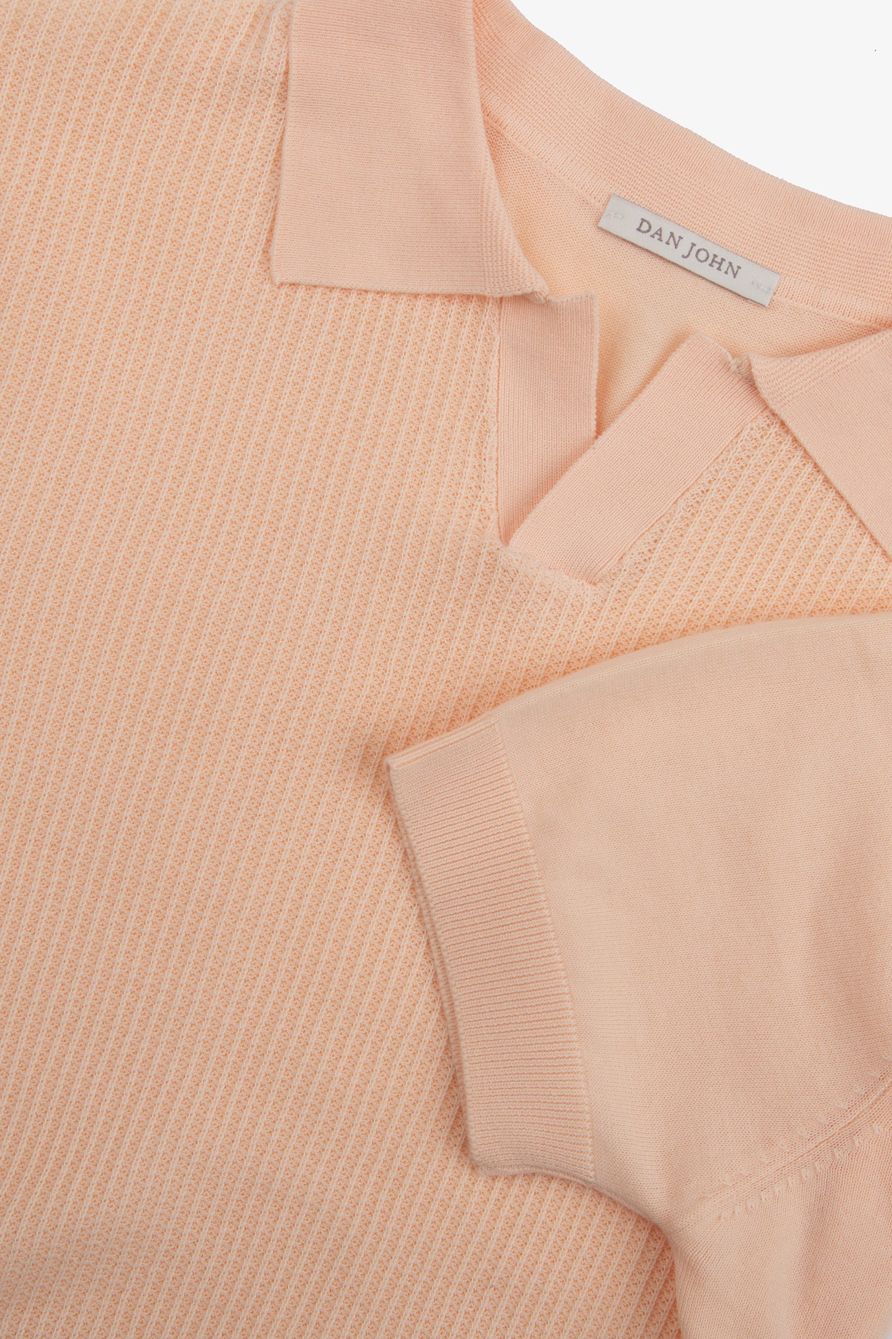 Polo in maglia collo aperto armaturata pesca-Dan John