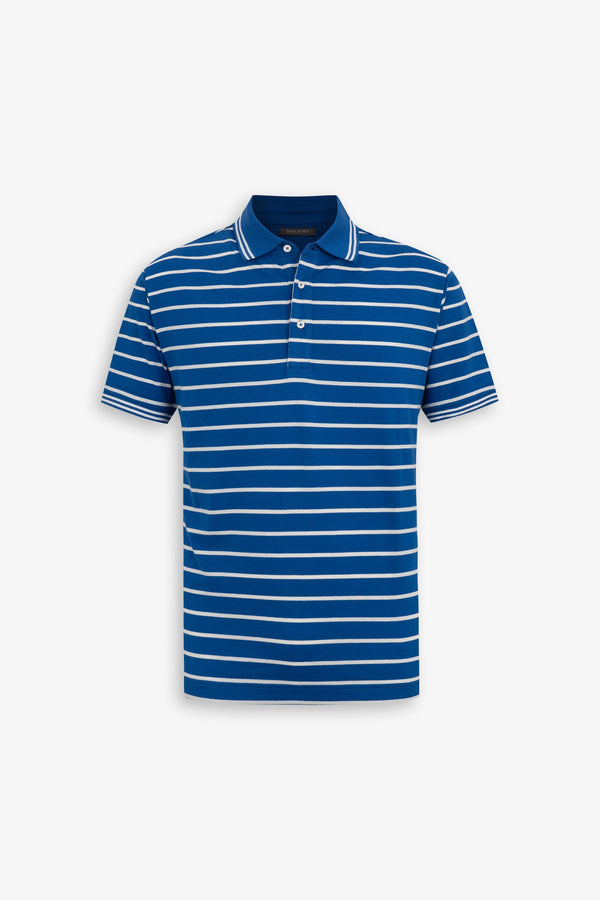 Polo rigata jersey royal