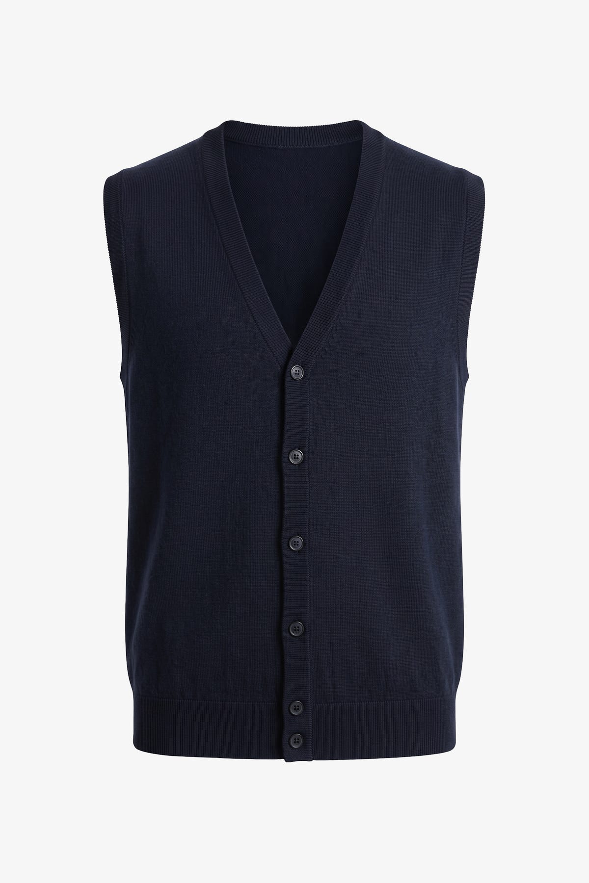 Gilet in maglia blu