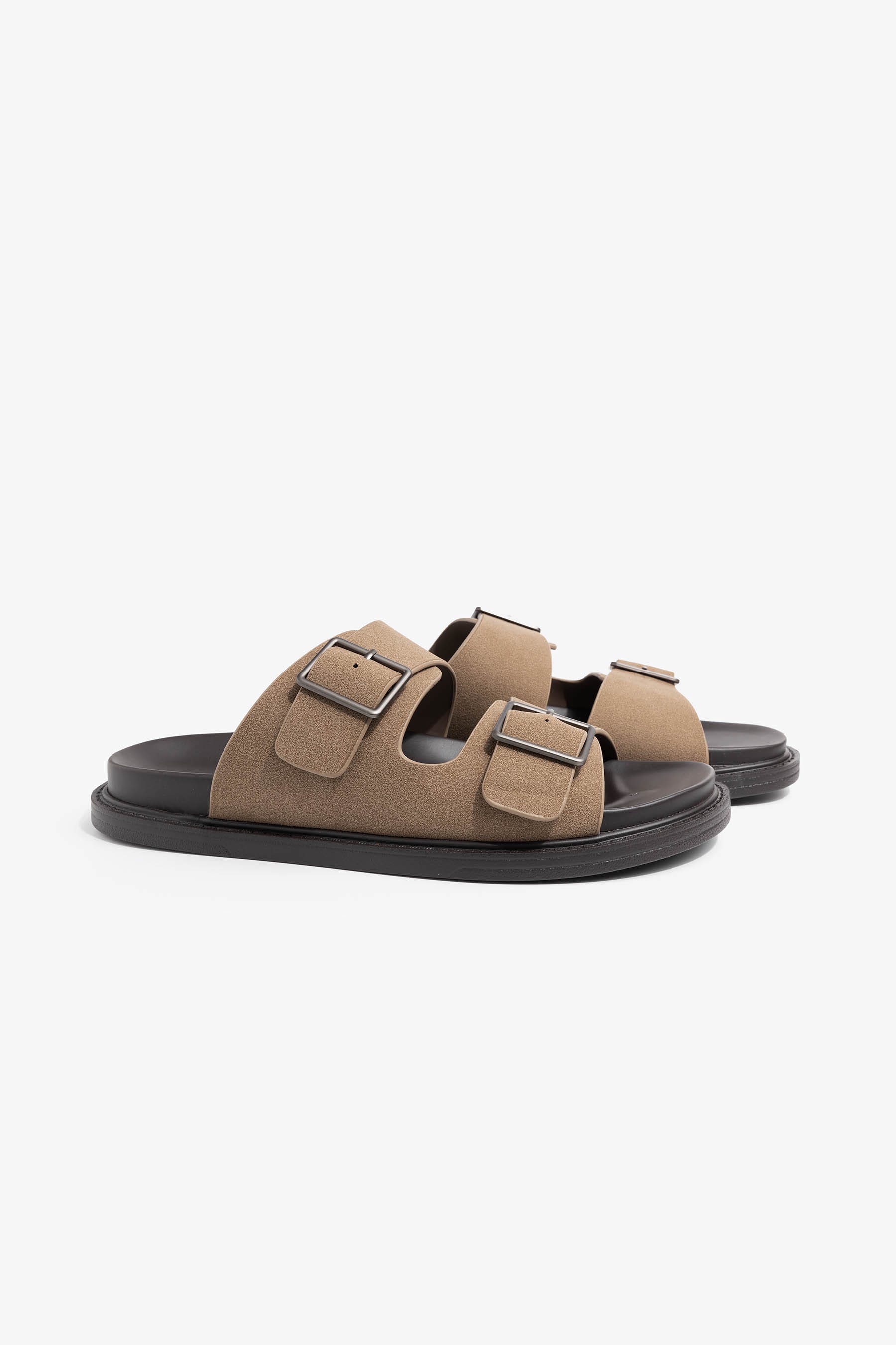 Sandalo ecosuede taupe-Dan John