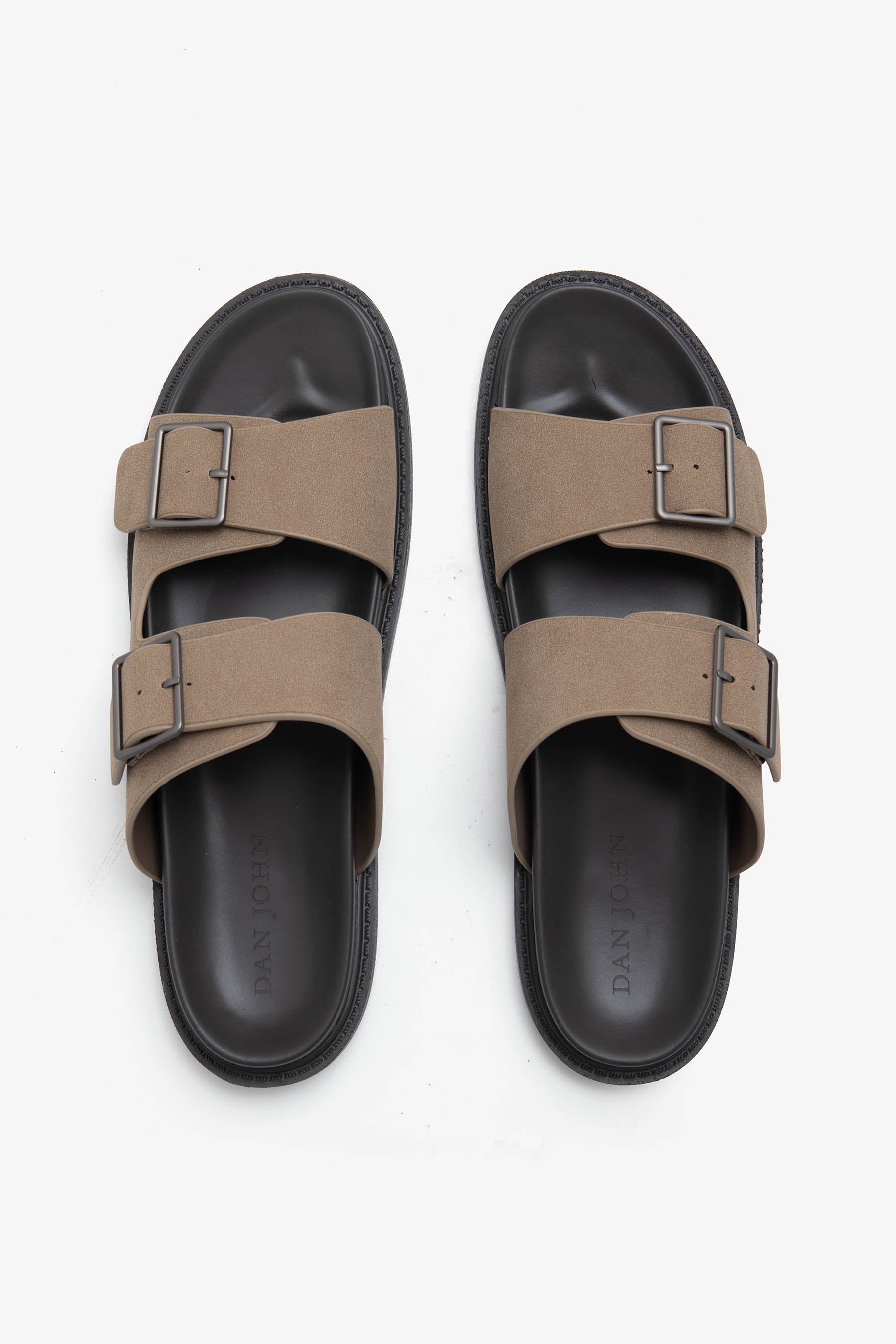 Sandalo ecosuede taupe-Dan John