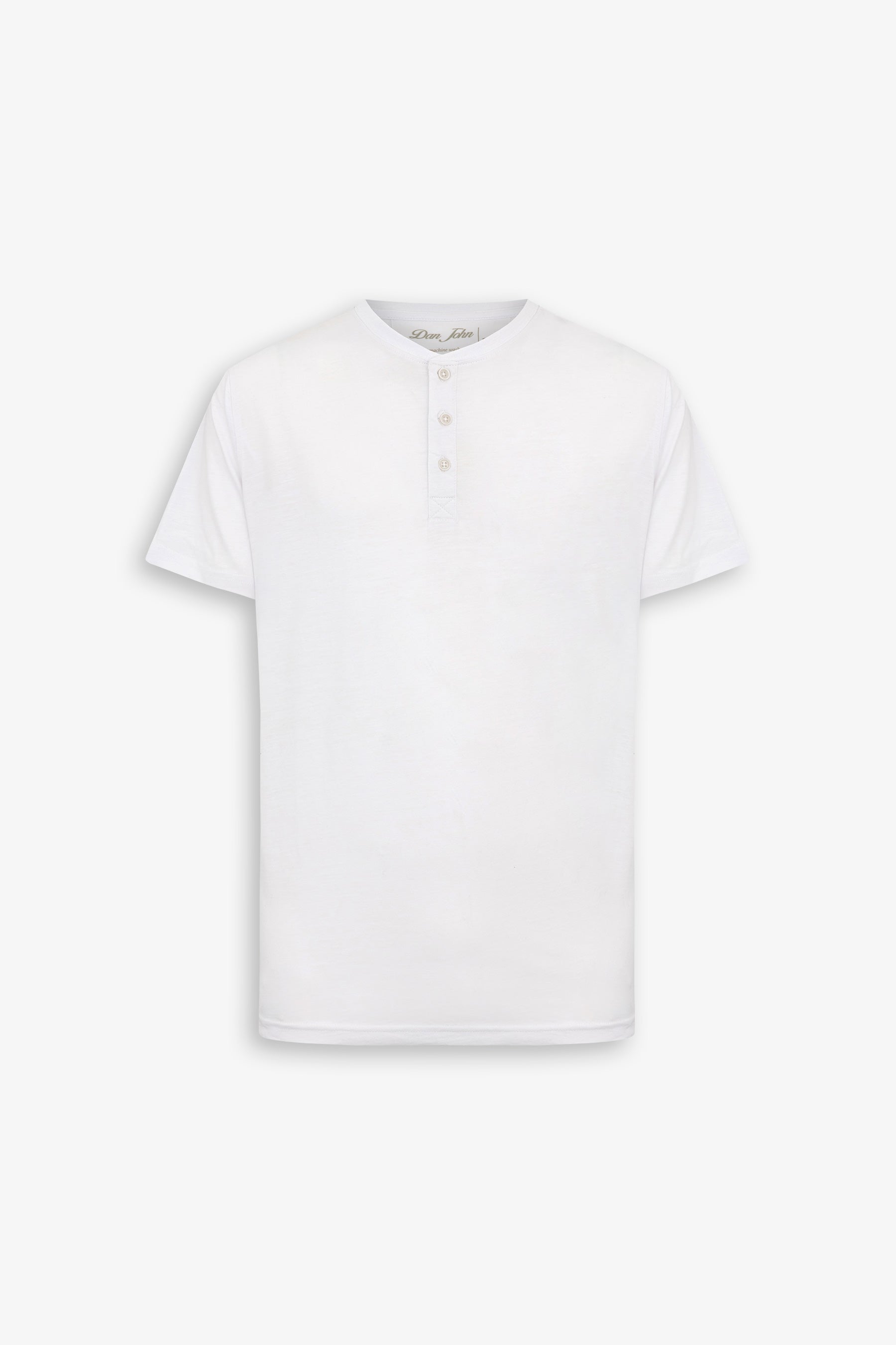 T-shirt chester effetto fiammato bianco-Dan John