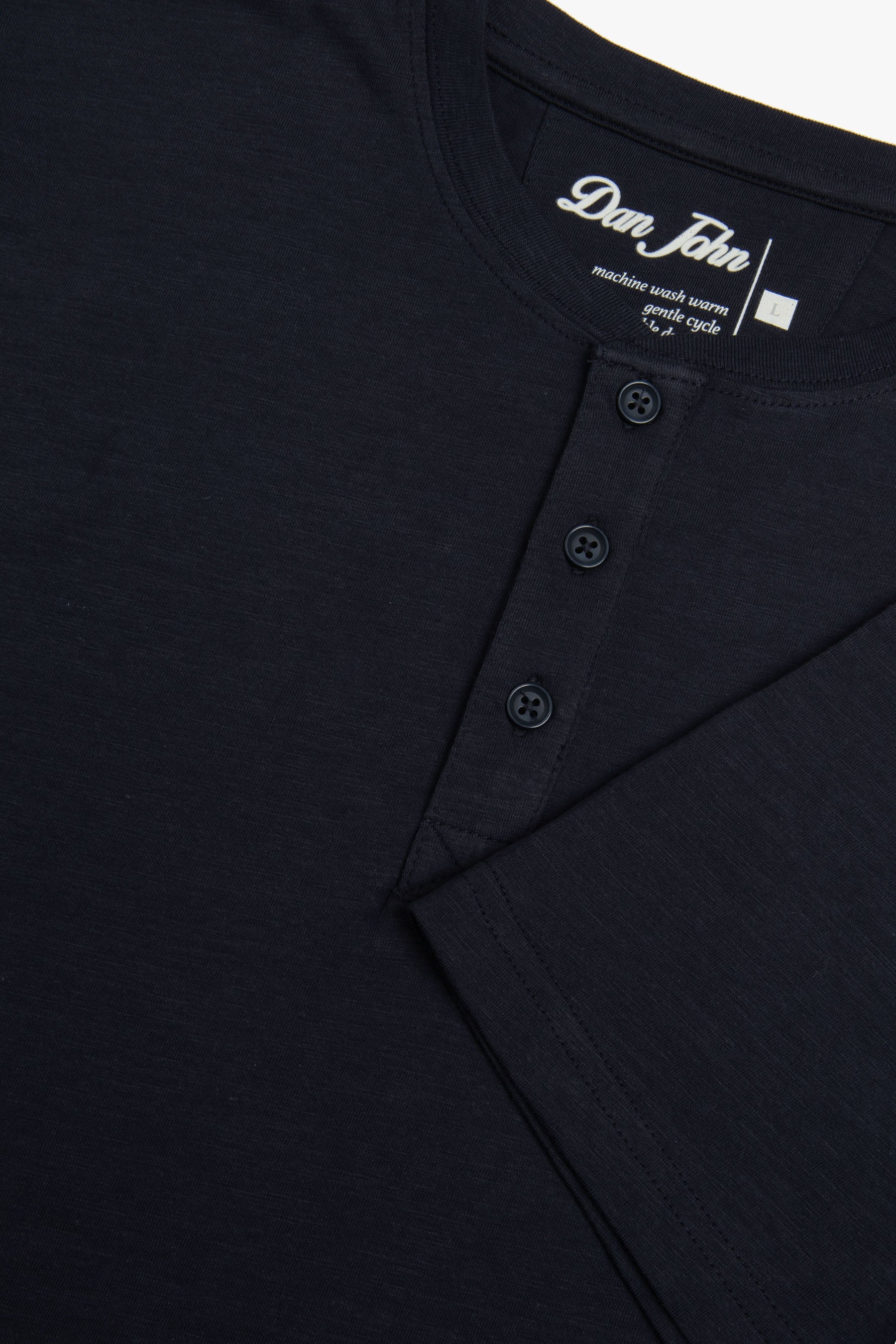 T-shirt chester effetto fiammato blu-Dan John