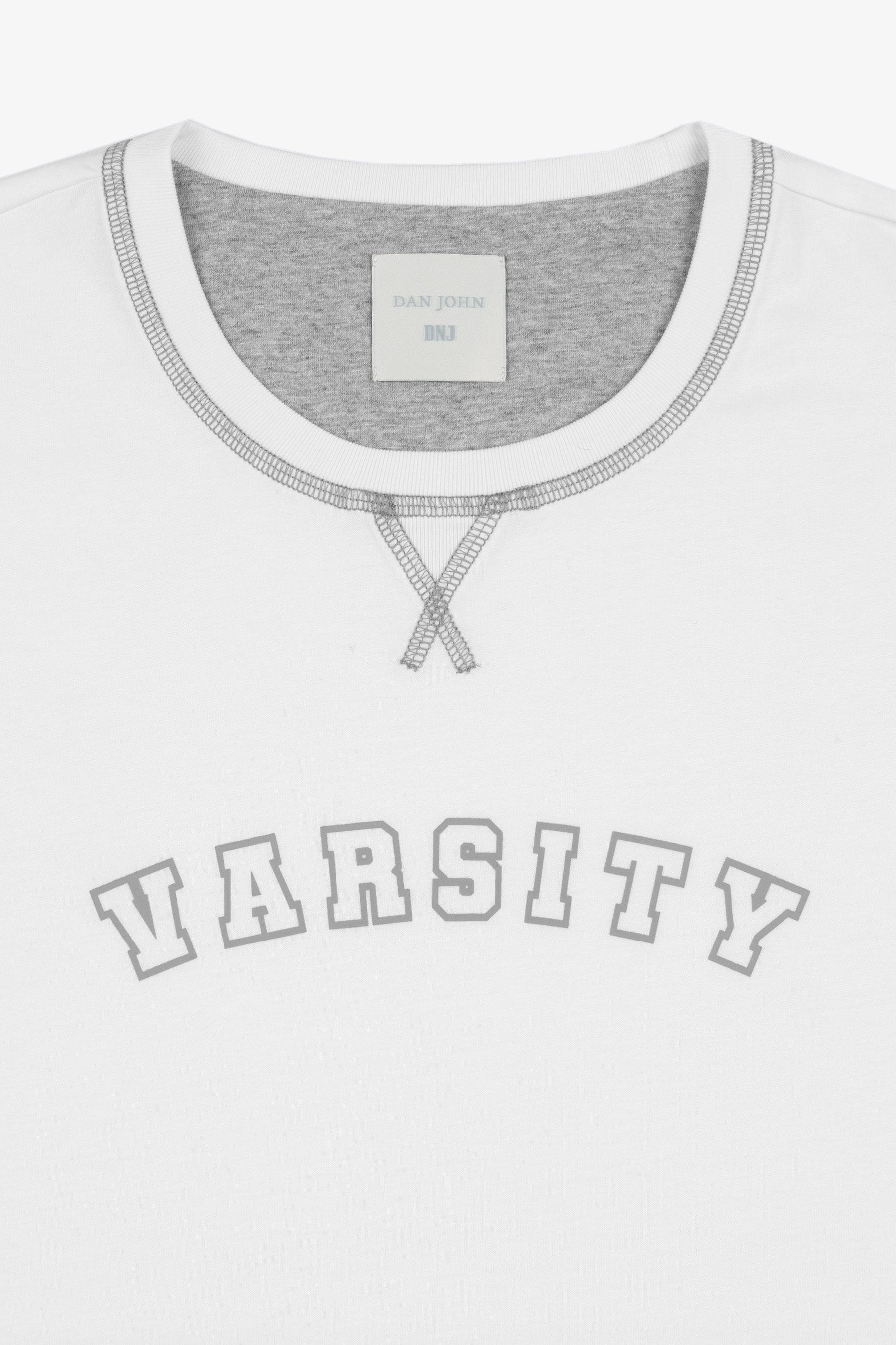 T-shirt con logo DNJ panna-Dan John