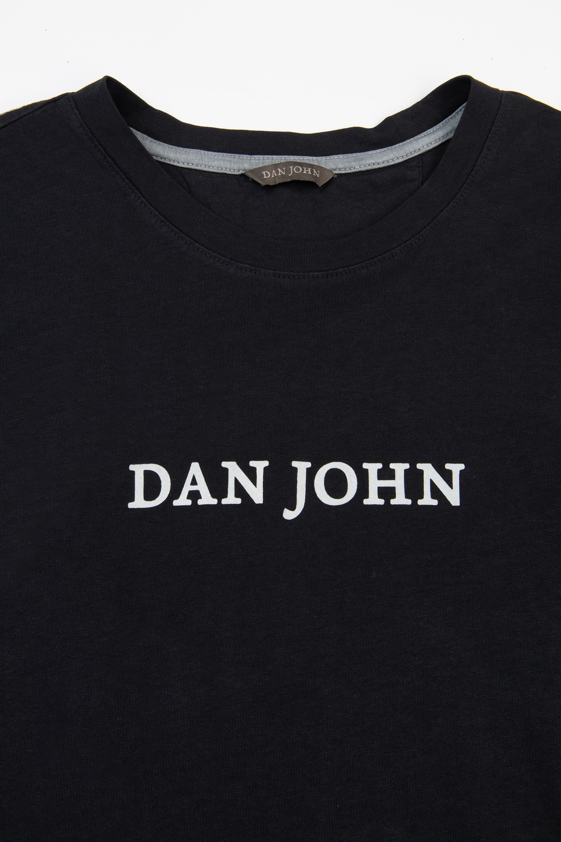T-shirt con logo blu-Dan John