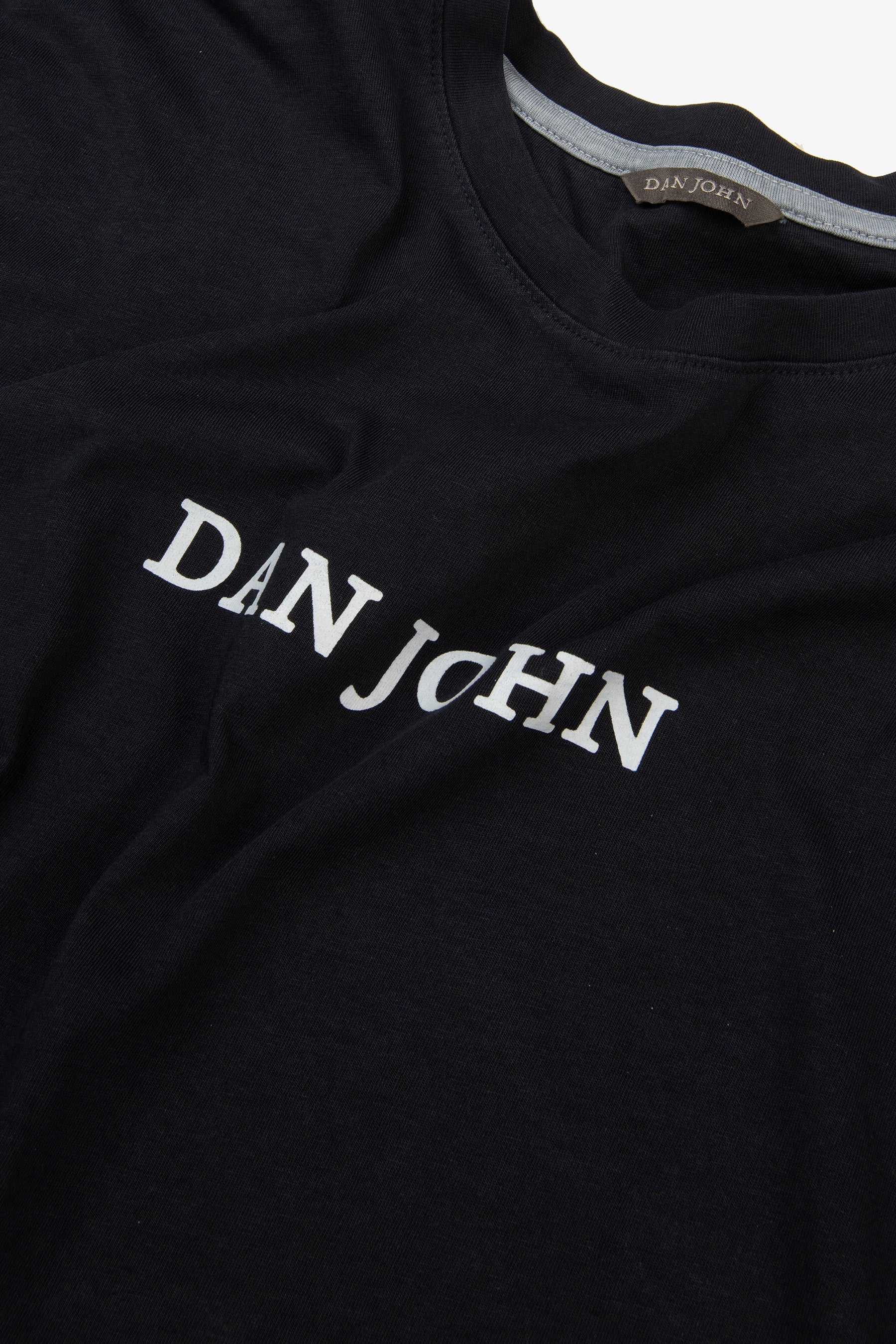 T-shirt con logo blu-Dan John