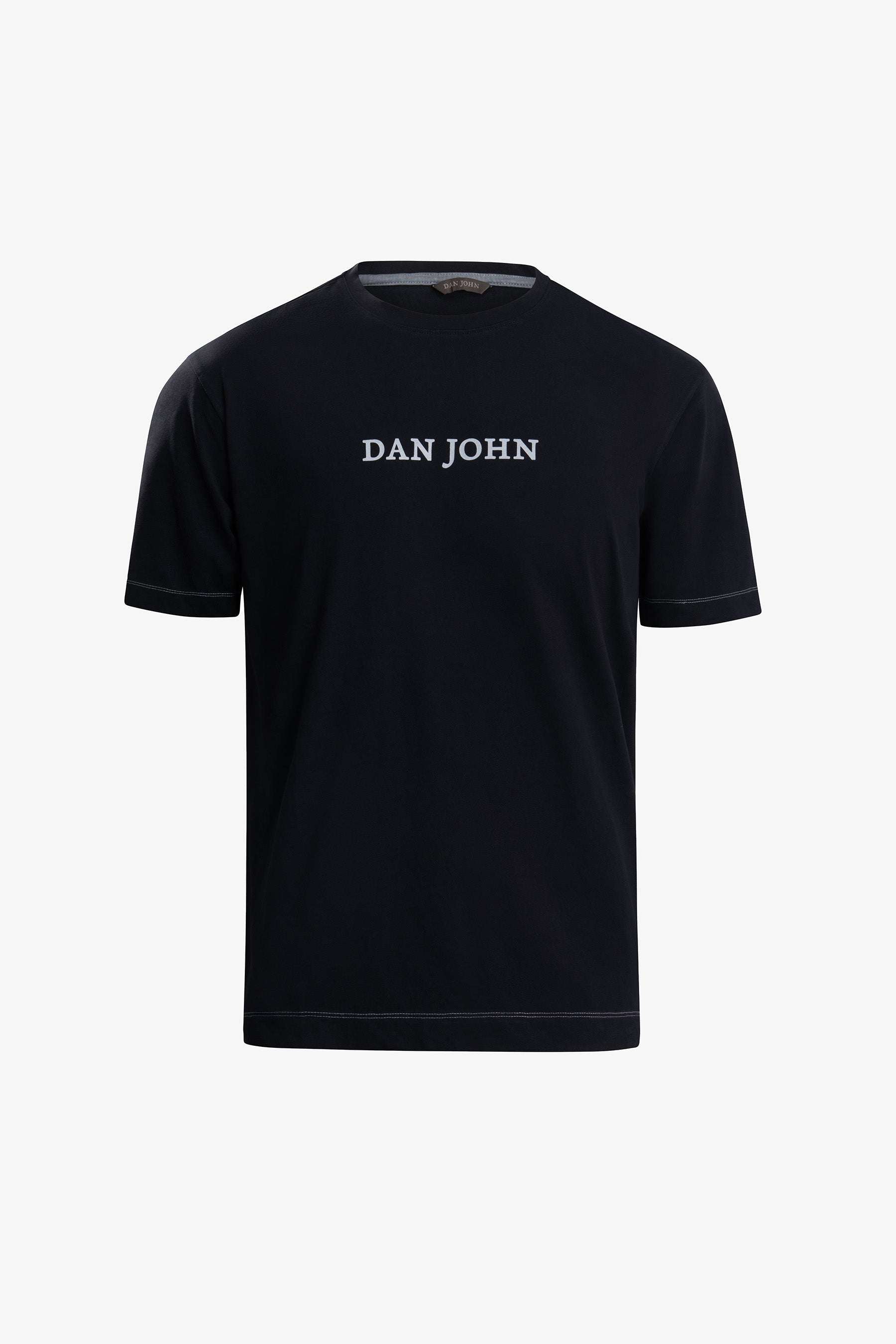 T-shirt con logo blu-Dan John