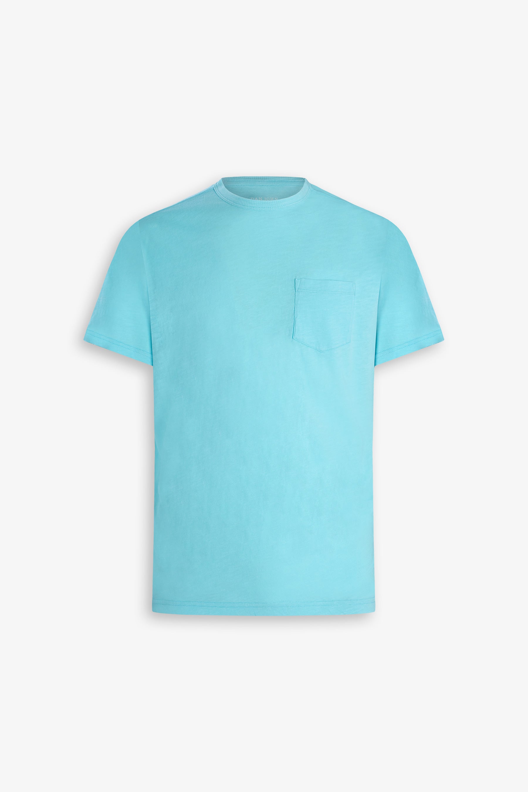T-shirt con taschino turchese-Dan John