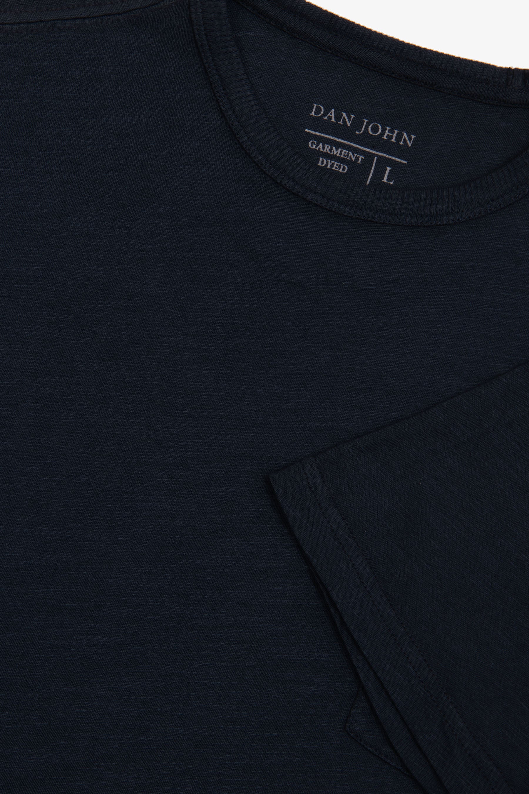 T-shirt girocollo con taschino navy-Dan John