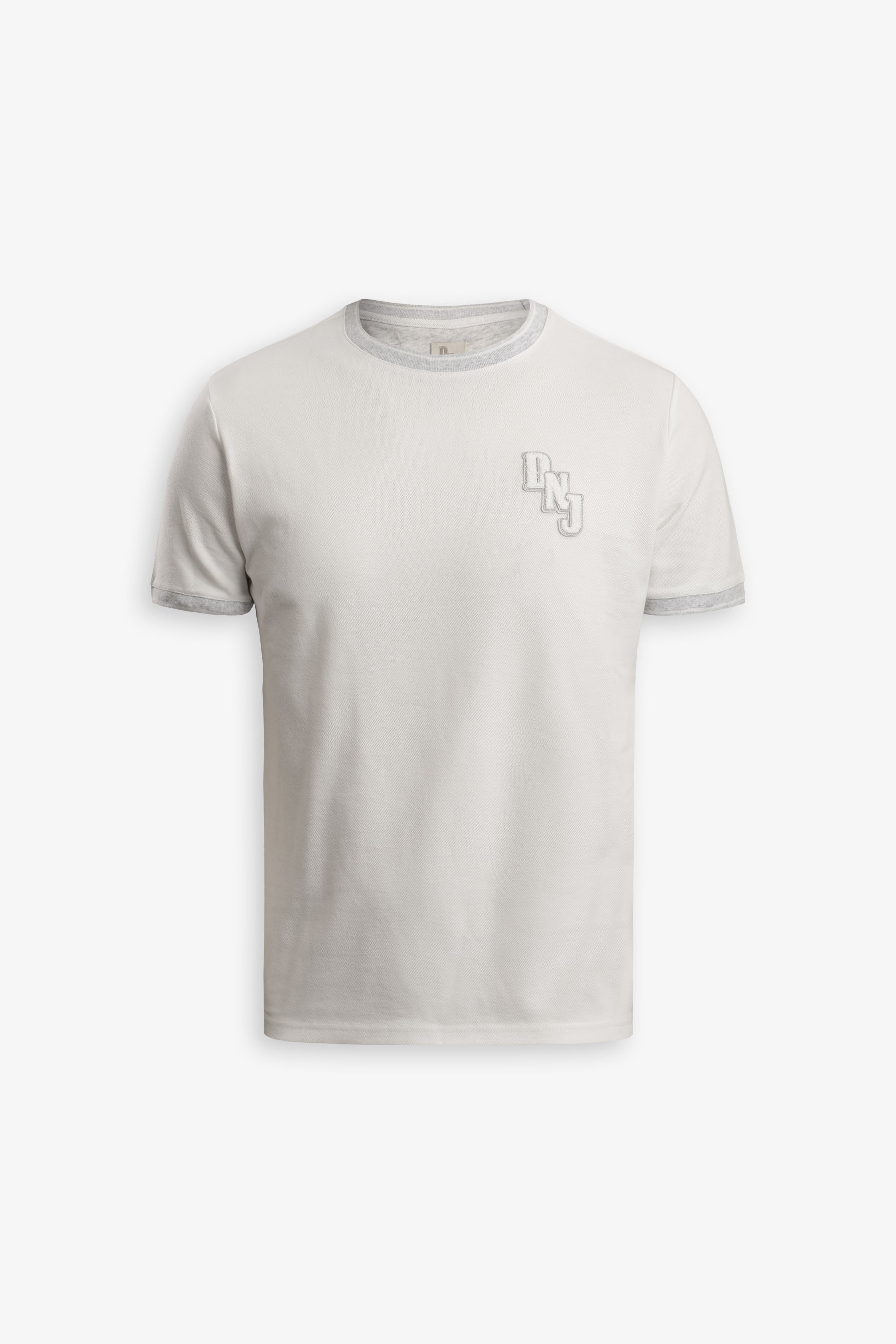 T-shirt piquet DNJ off white-Dan John