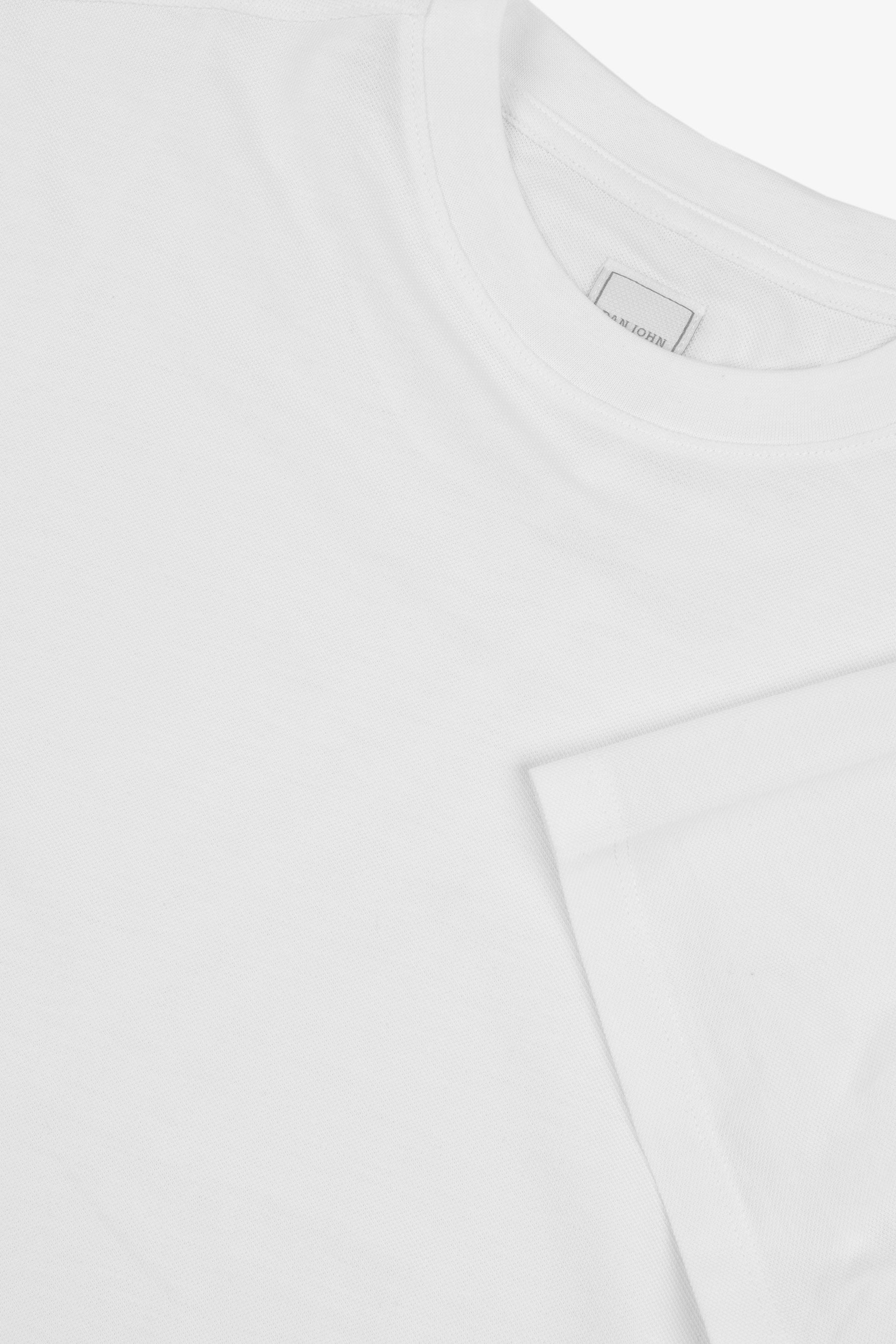 T-shirt piquet panna-Dan John