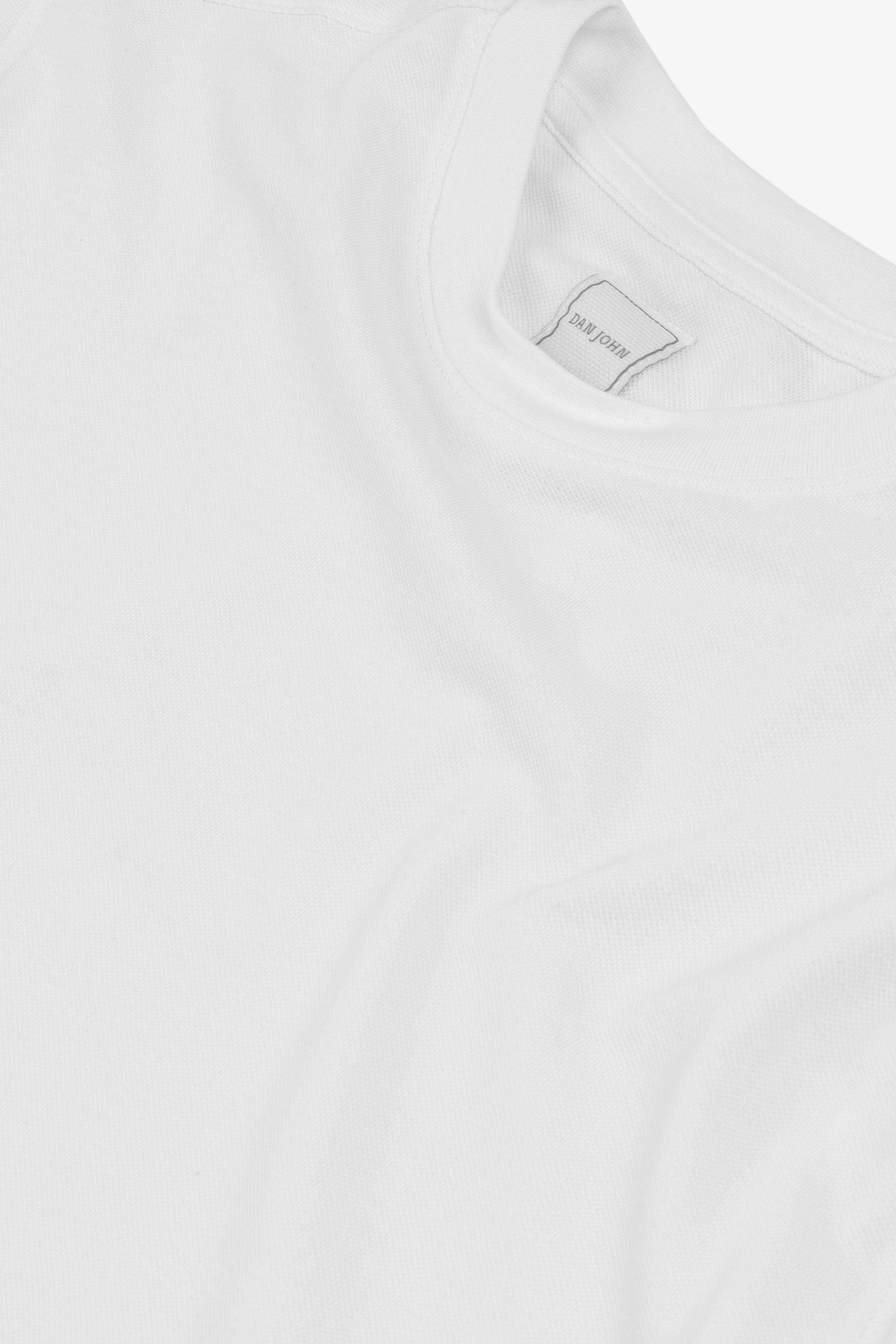 T-shirt piquet panna-Dan John
