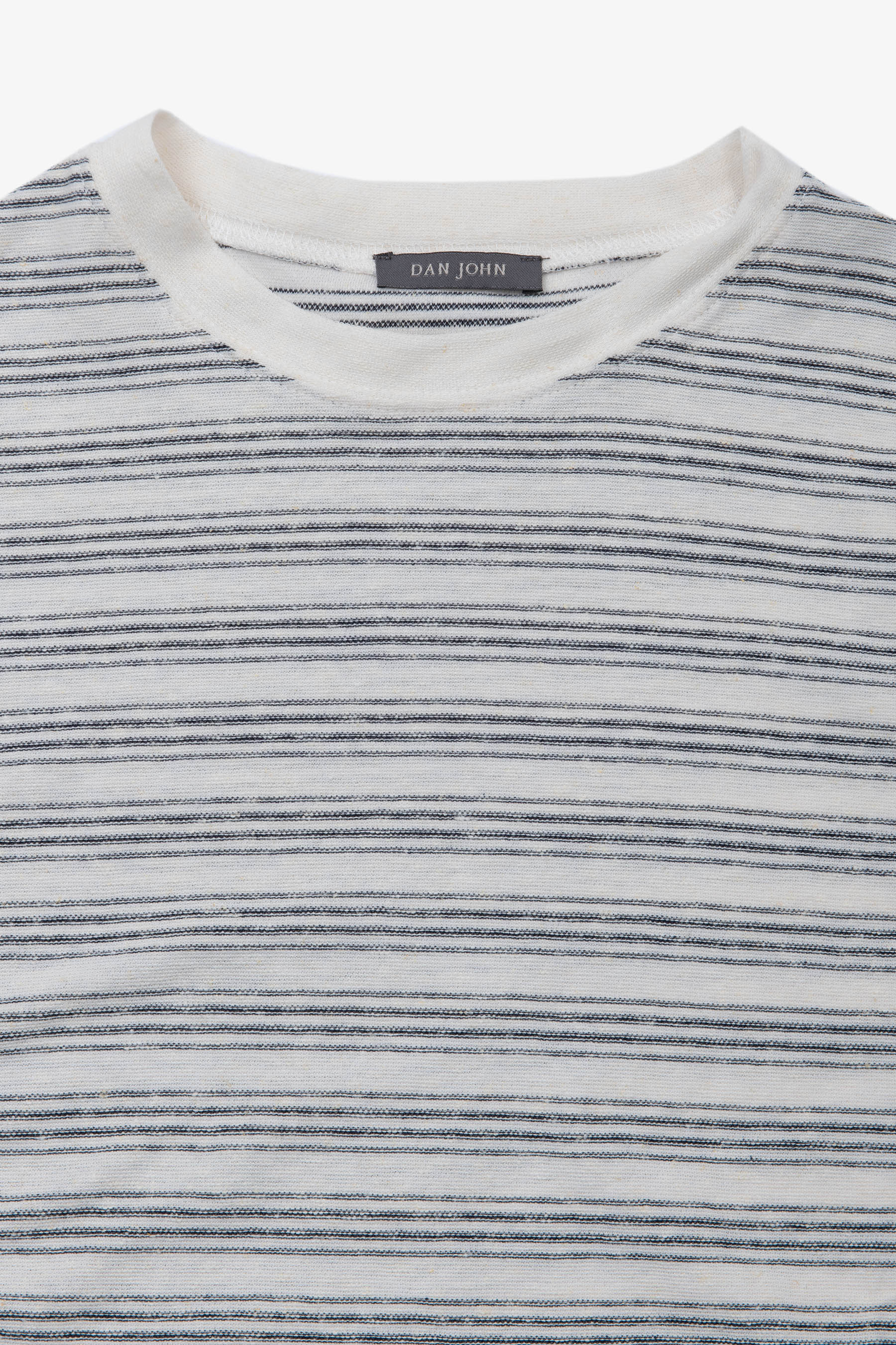 T-shirt righe fine navy-Dan John