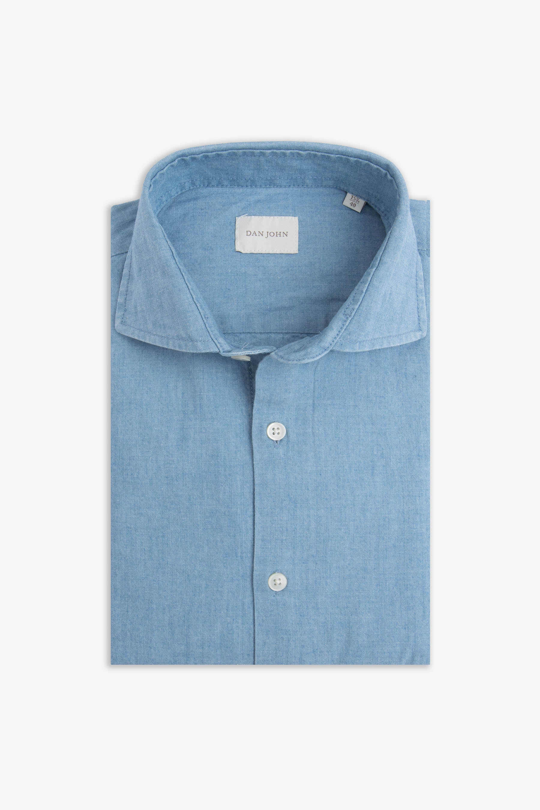 SCHLANKES DENIM-HEMD AUS LEICHTEM DENIM