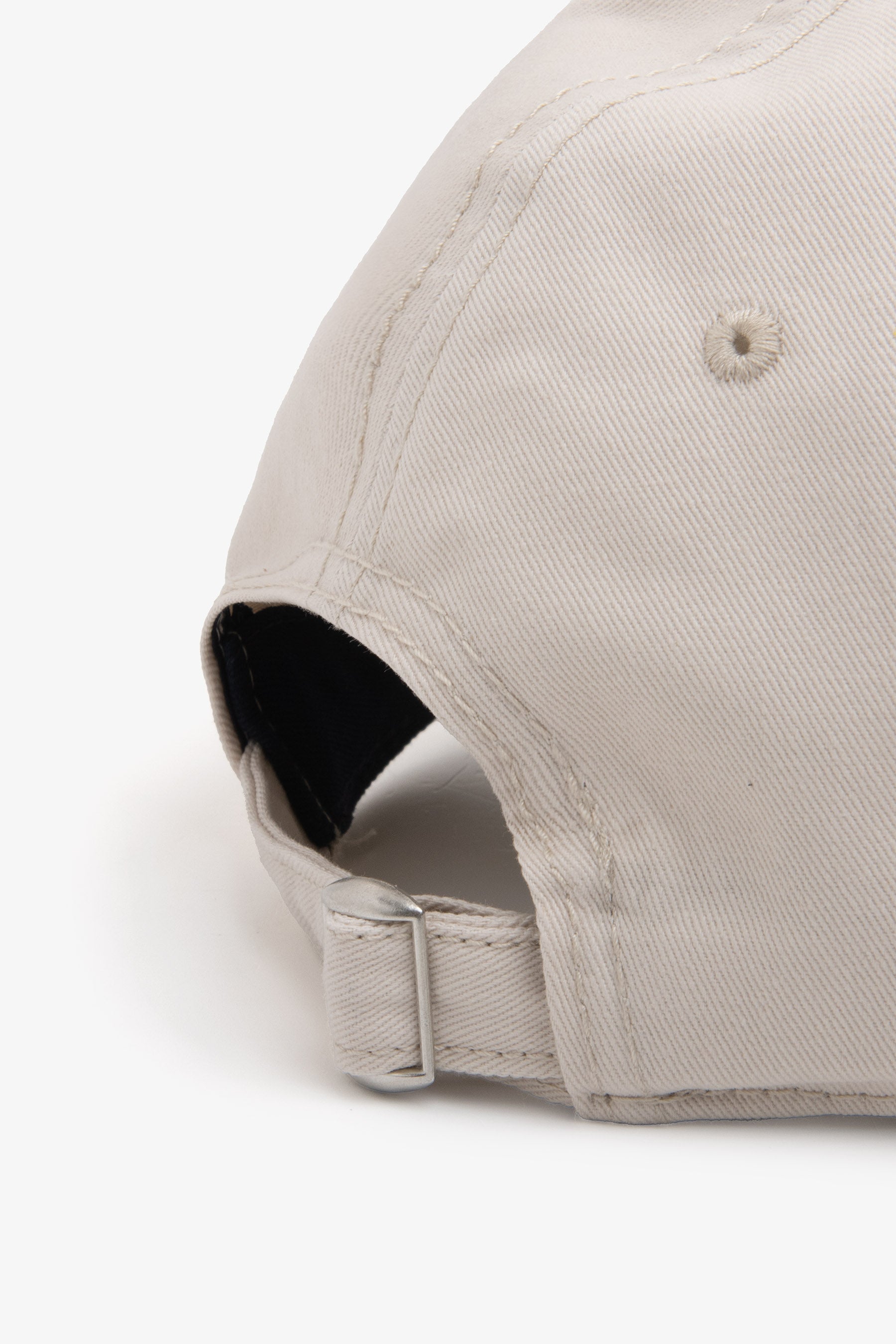 Casquette à visière crème avec logo