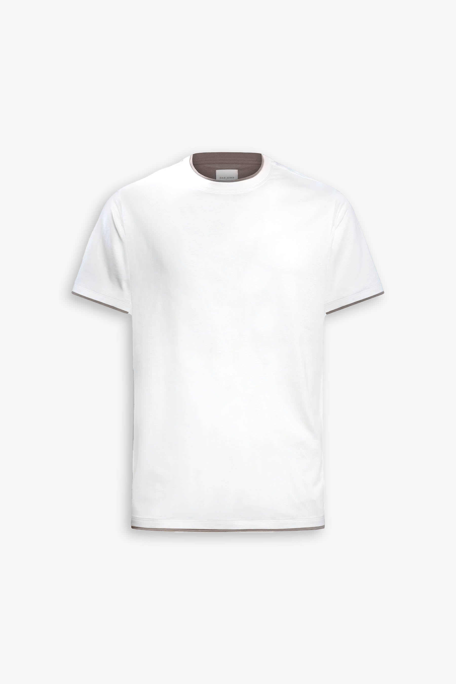 DNJ Cream lightweight cotton t-shirt