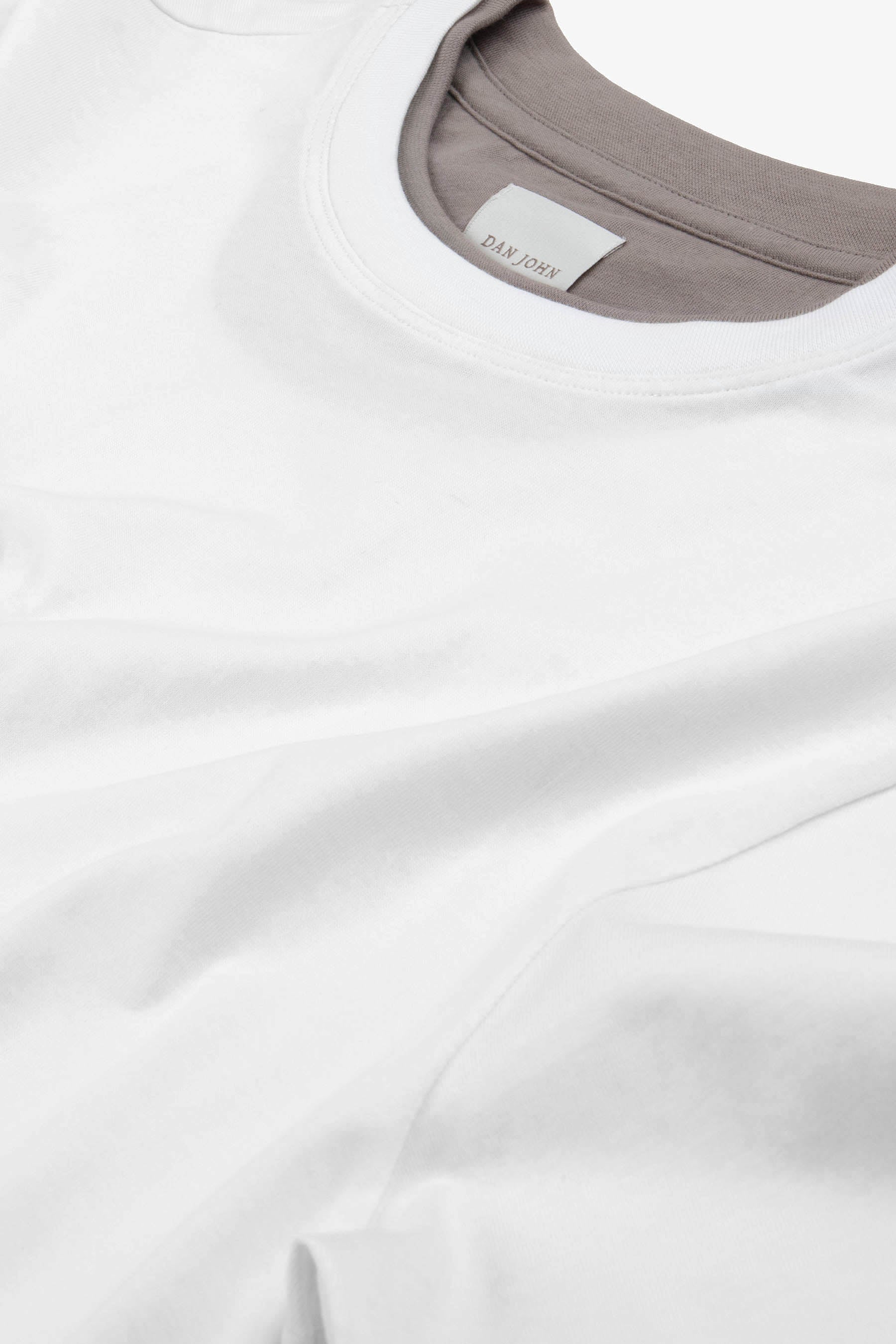 DNJ Cream lightweight cotton t-shirt