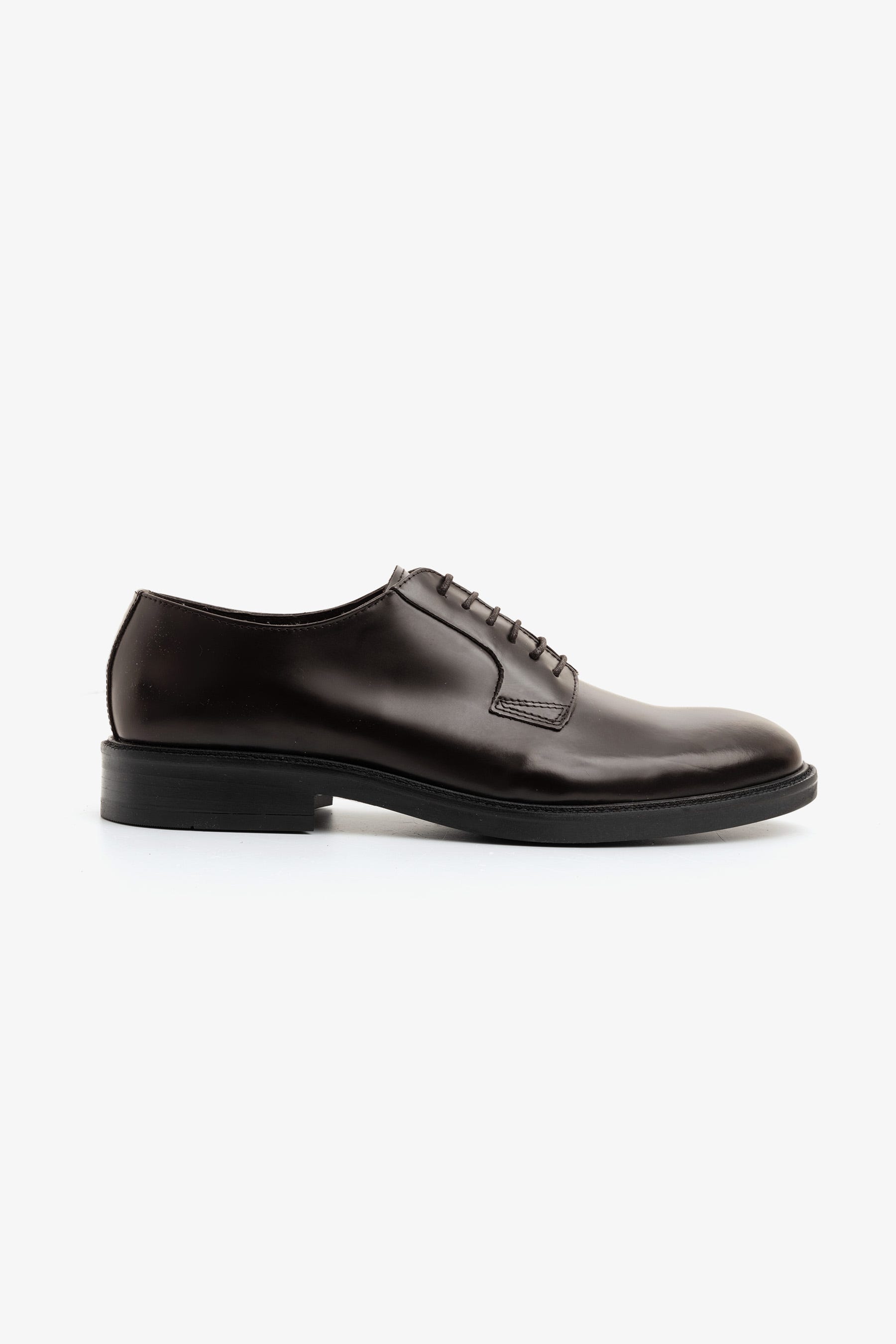 Chaussures derby classiques marron foncé