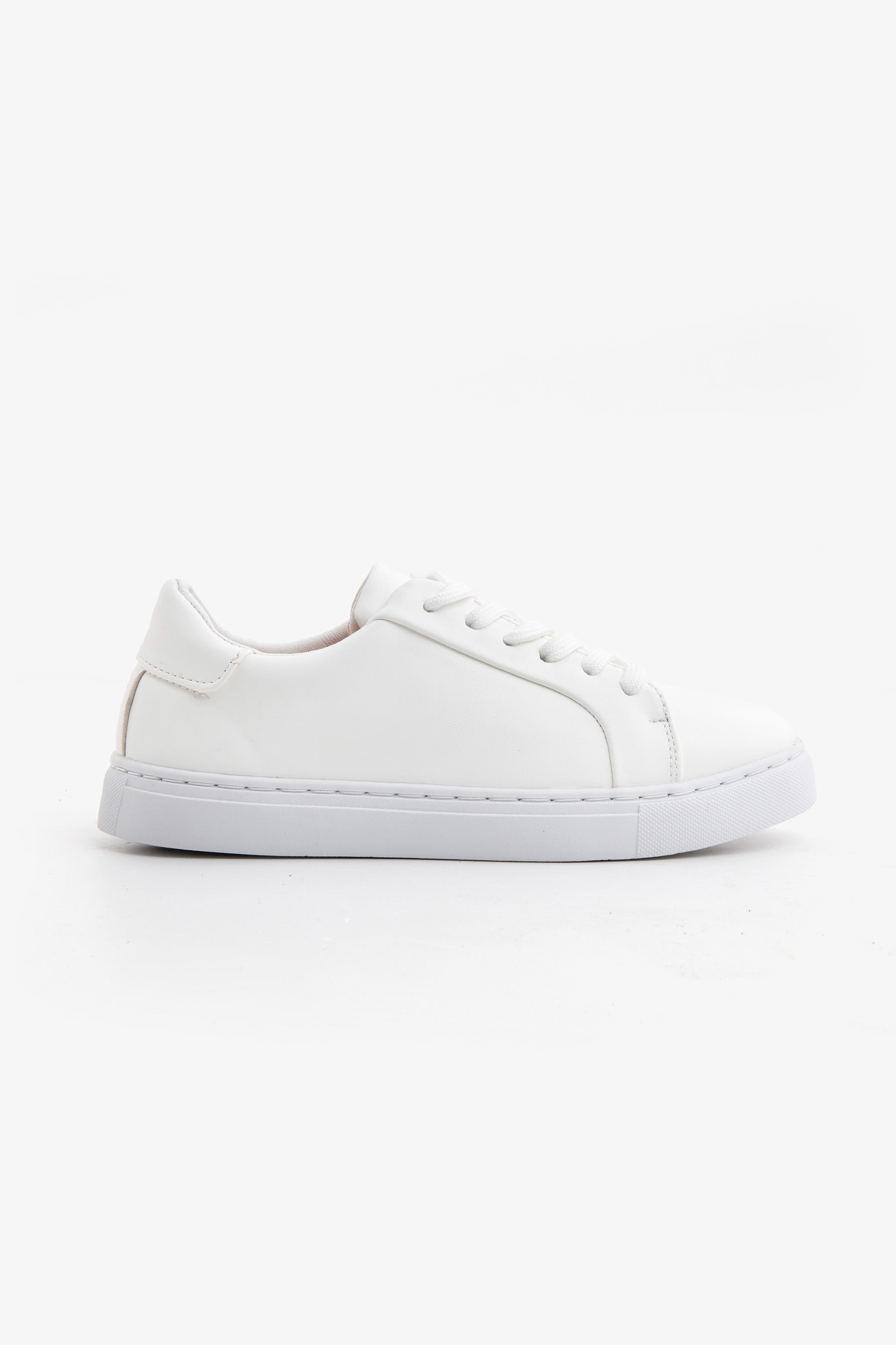 KIDS White leatherette sneakers