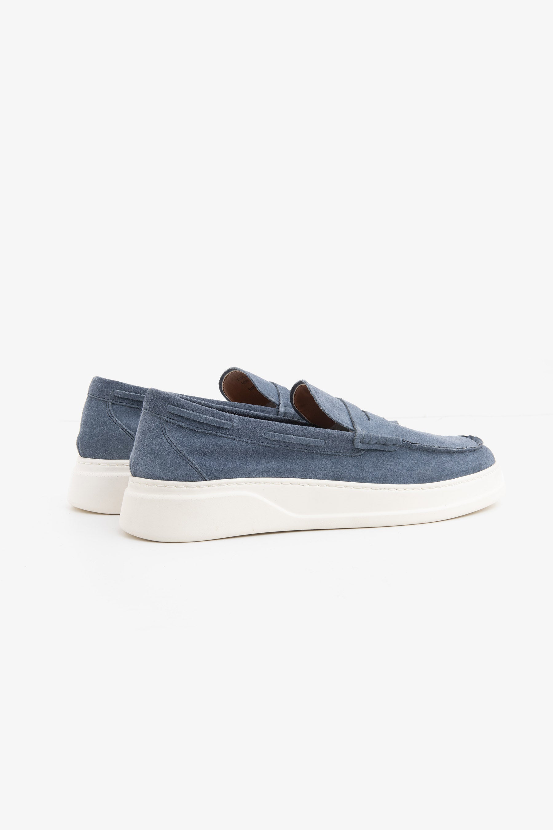 Mocassin denim en daim