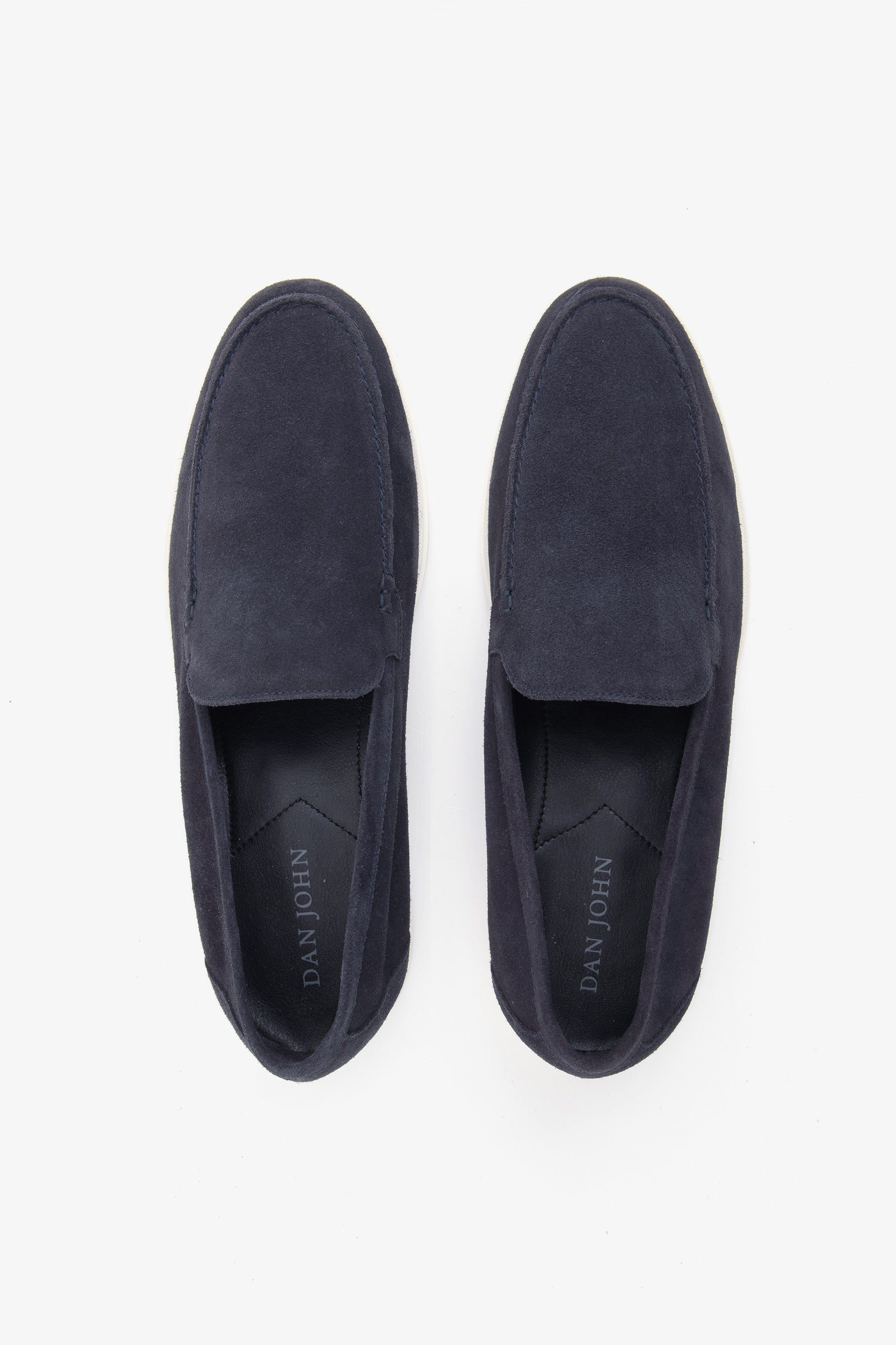 Mocassino scamosciato blu