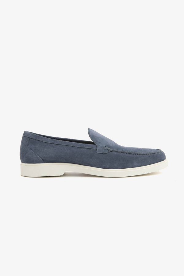 Mocassino scamosciato denim-Dan John