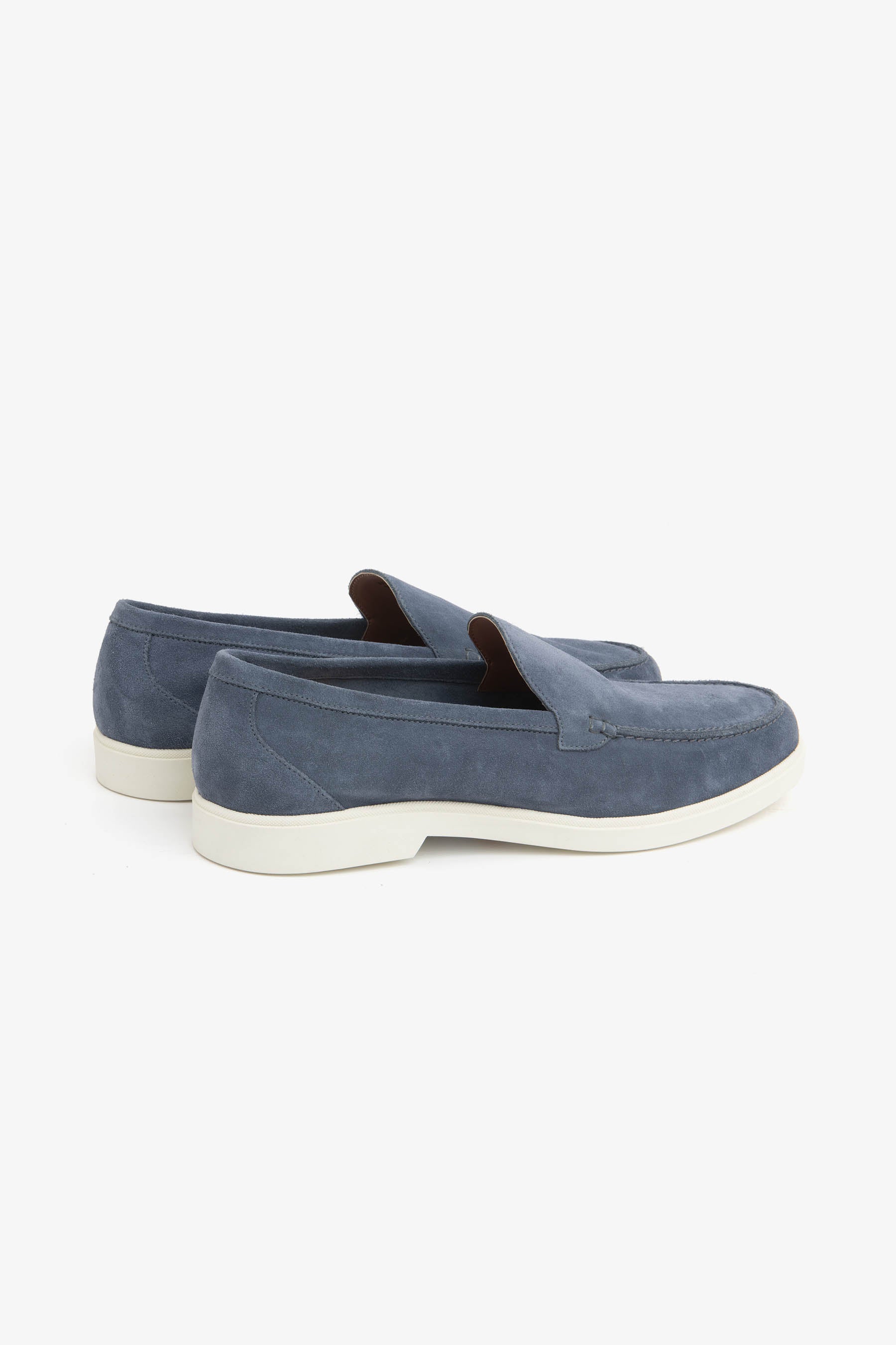 Mocassino scamosciato denim