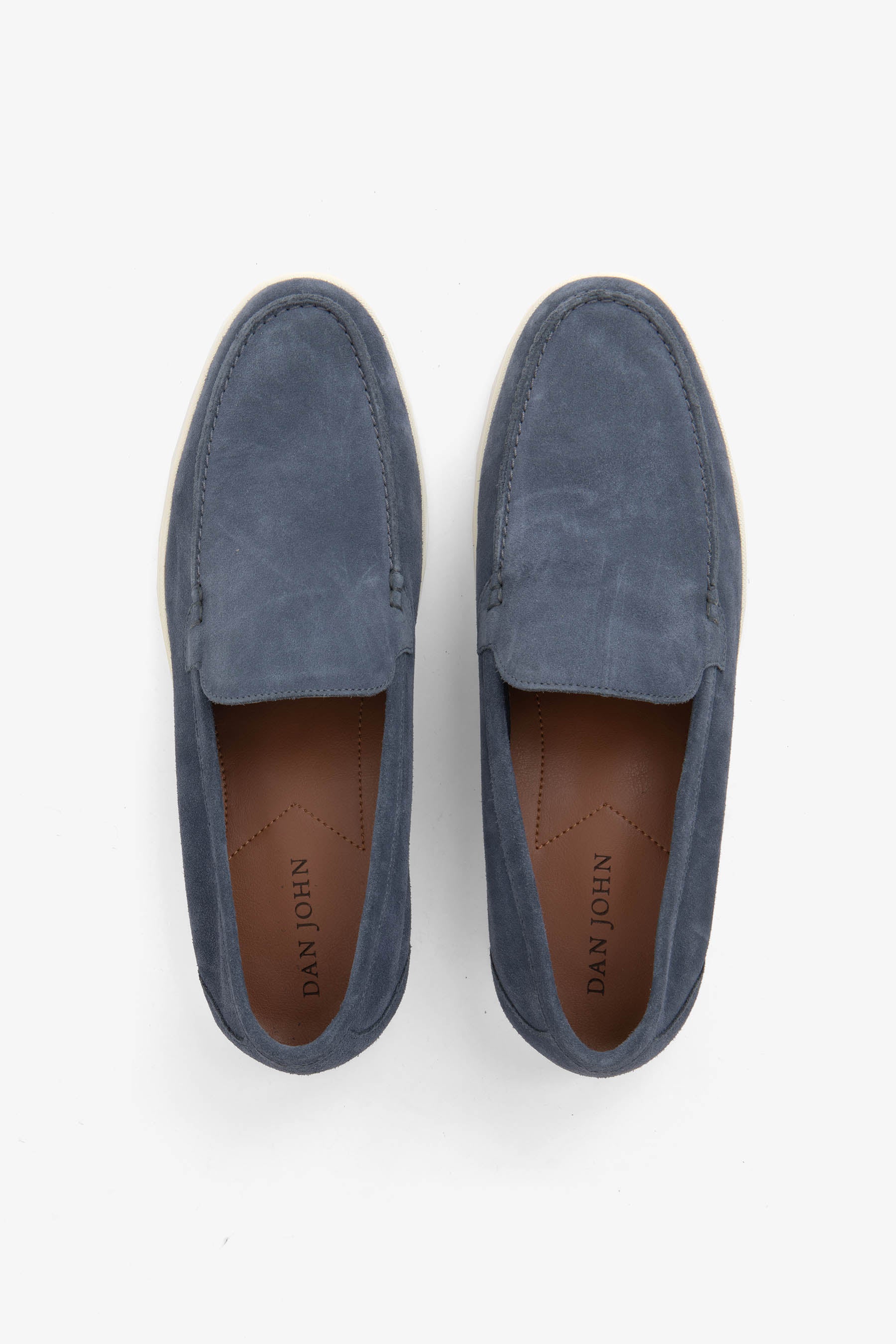 Mocassino scamosciato denim