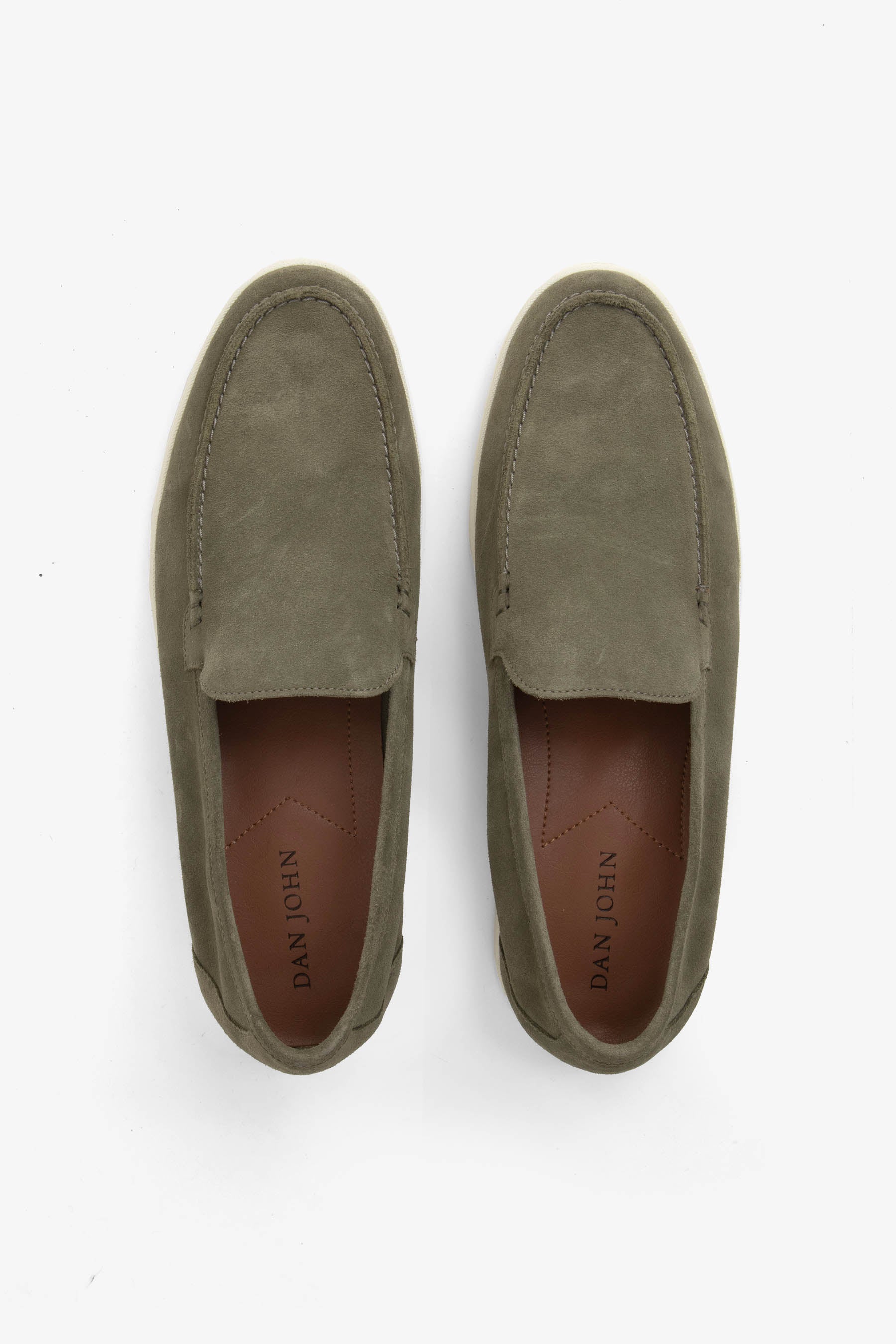 Mocassino scamosciato verde