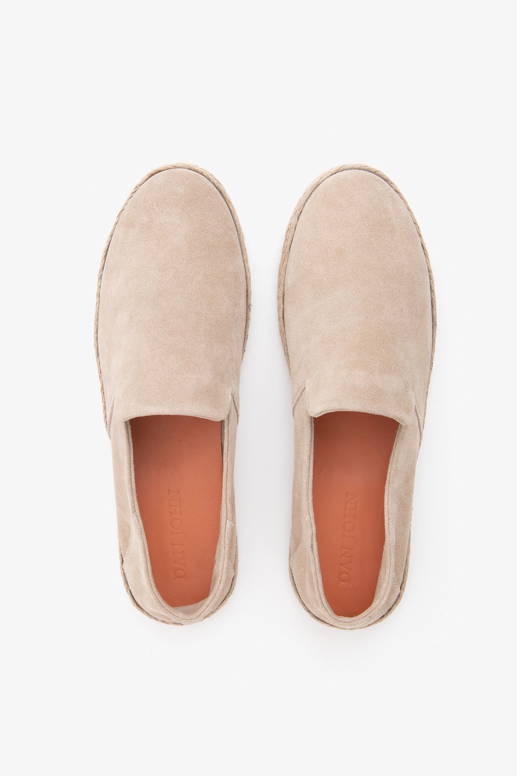 Mocassino scamosciato beige