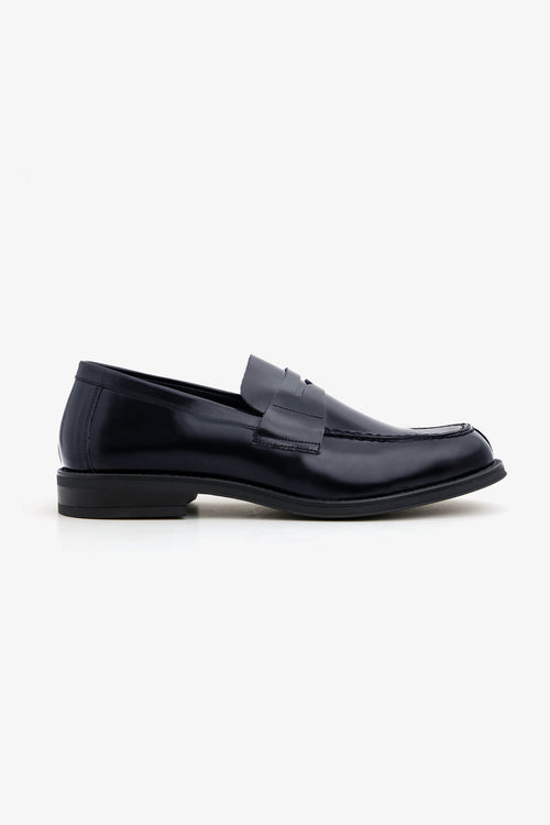 Blue college loafers