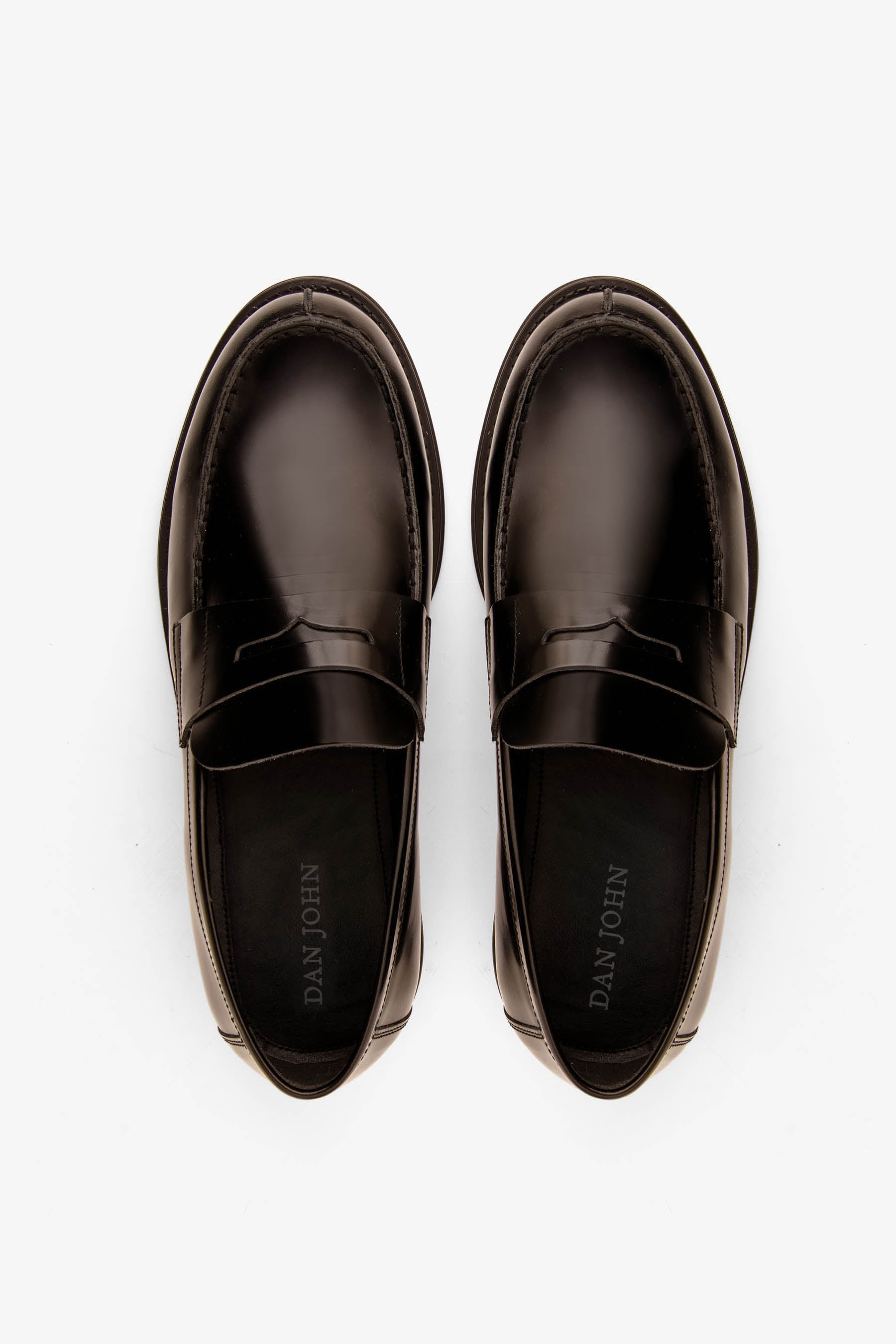 Dark brown college loafers
