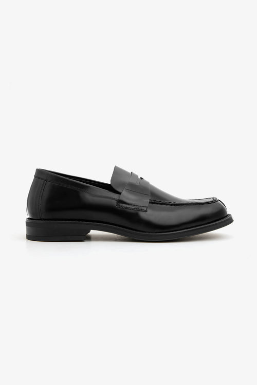 Black college loafers