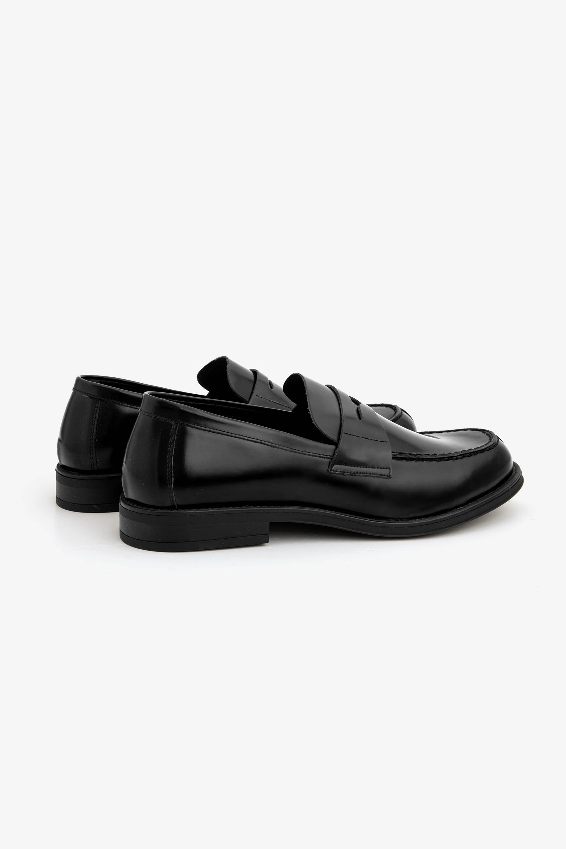 Black college loafers